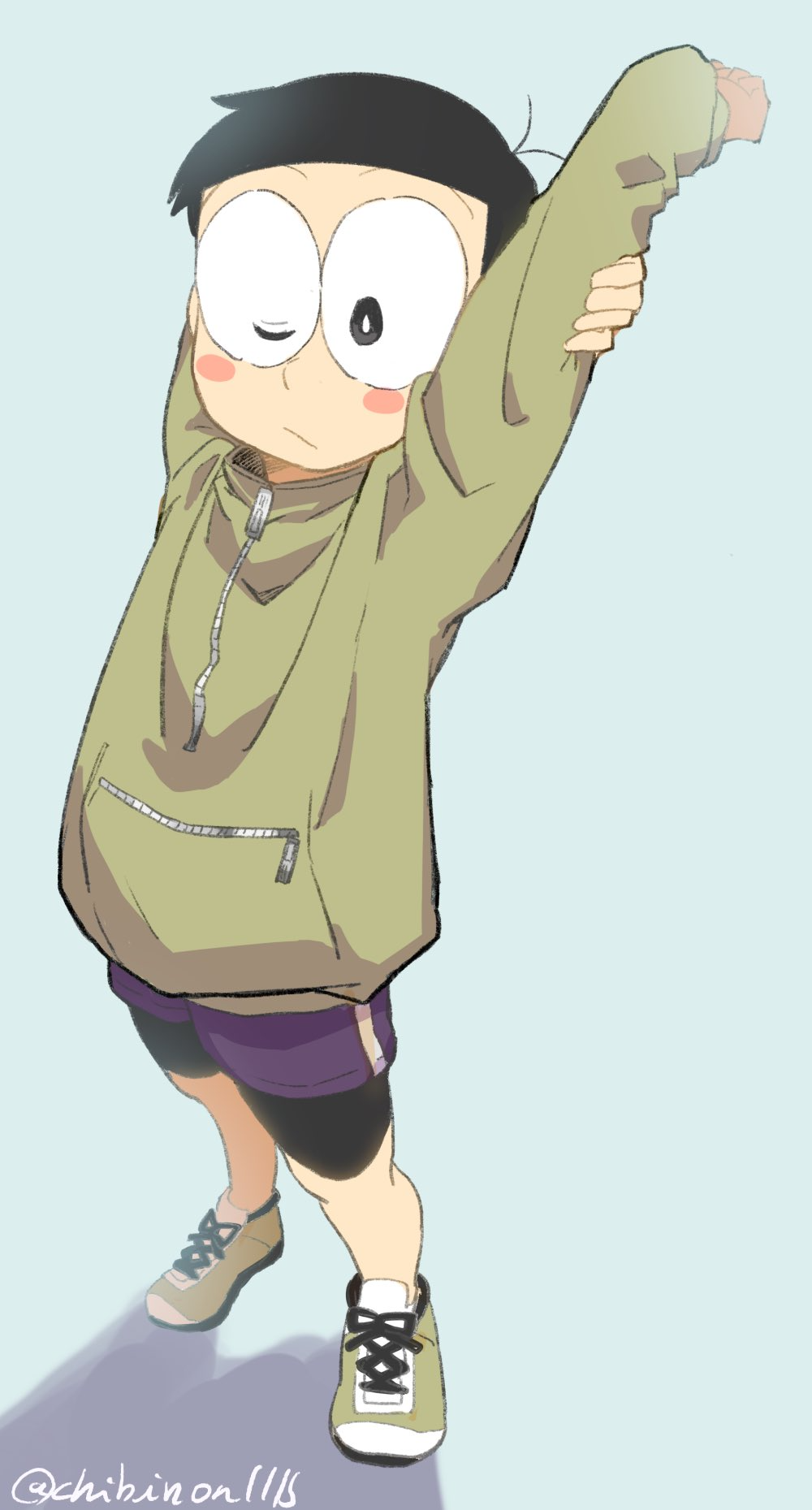 nobita look lazy