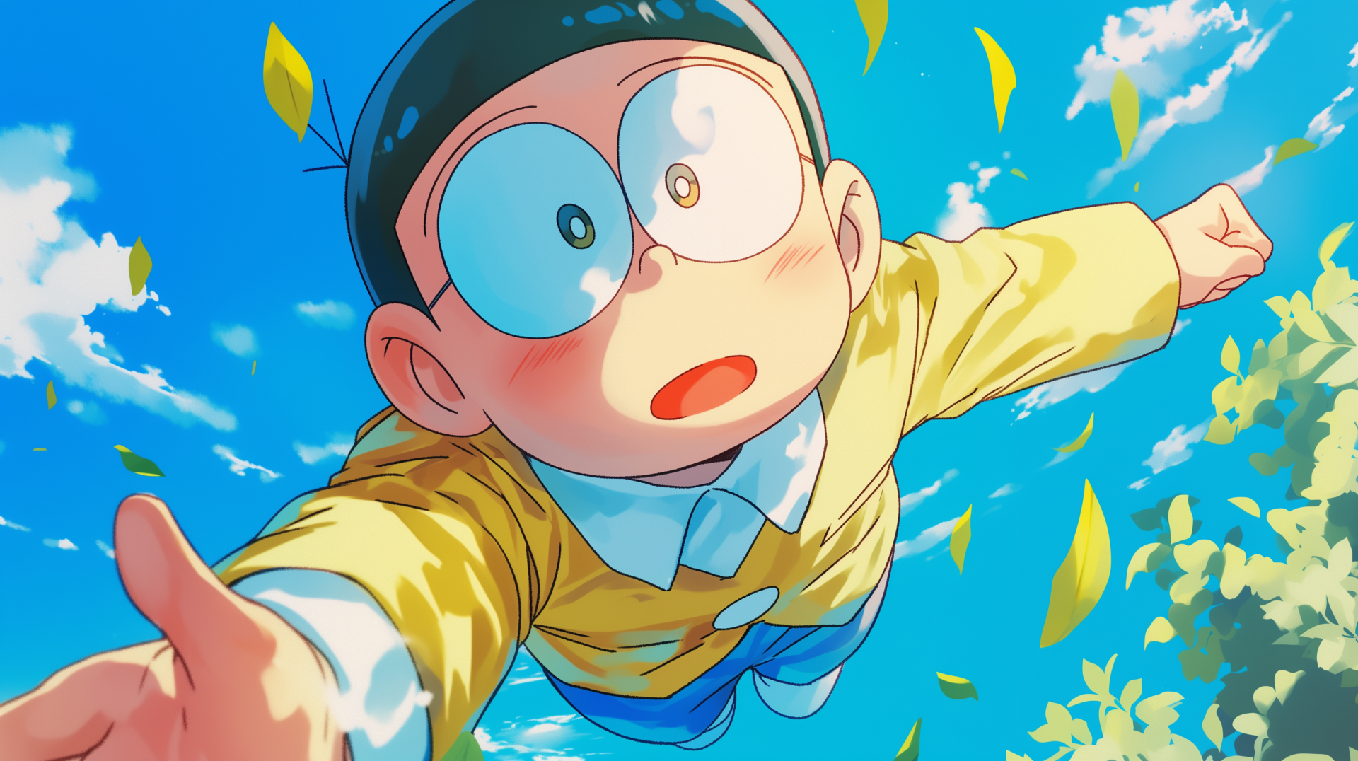 Doraemon & Nobita Nobi HD Wallpaper