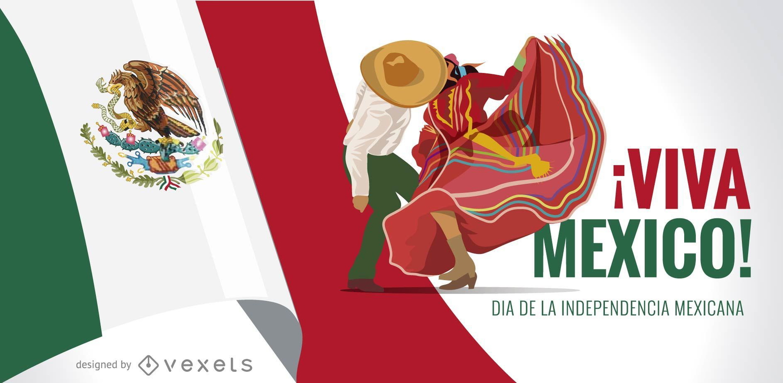 Viva Mexico Independence Day Banner
