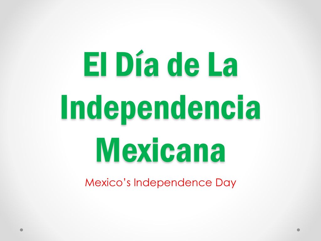 El Día de La Independencia Mexicana