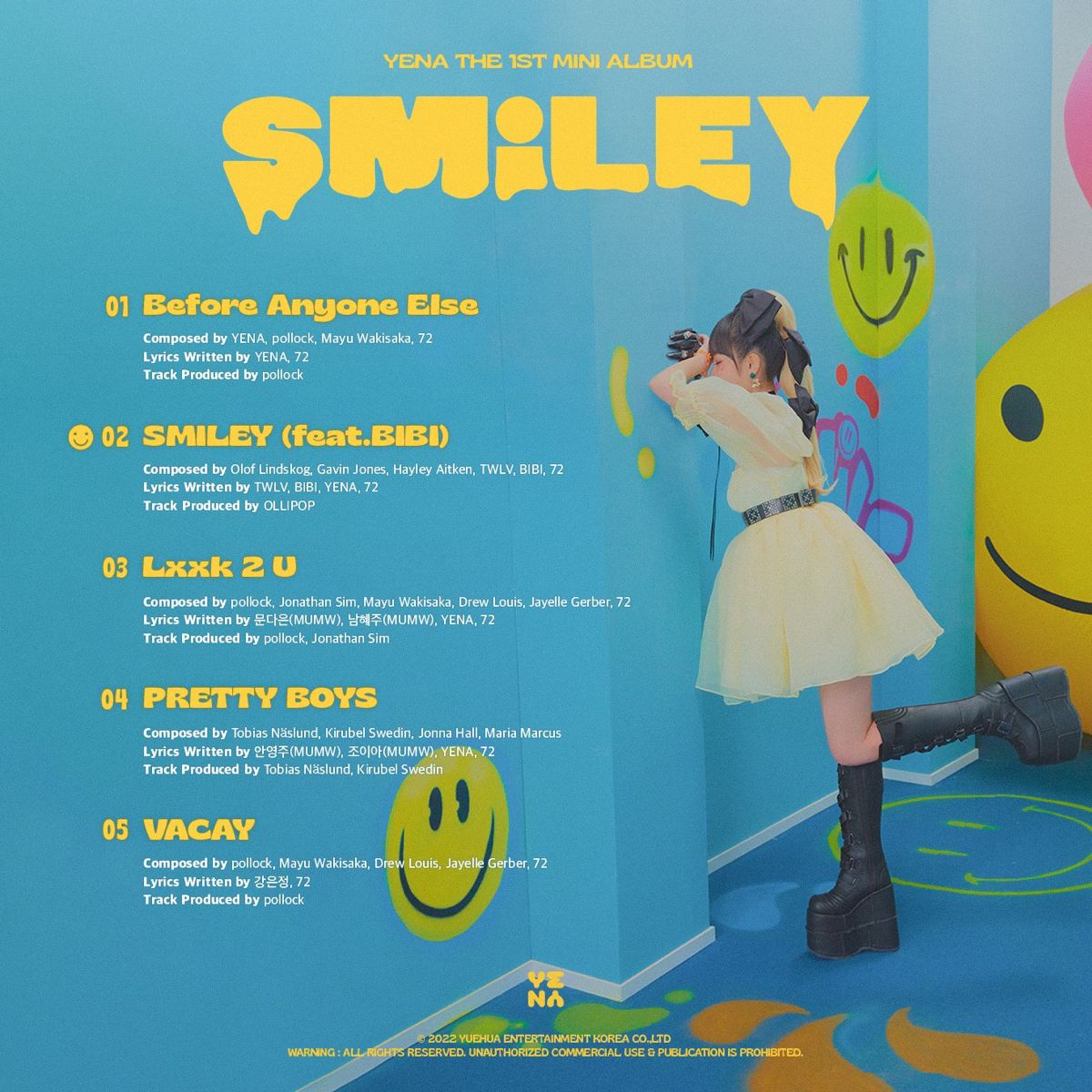 YENA TRACKLIST
