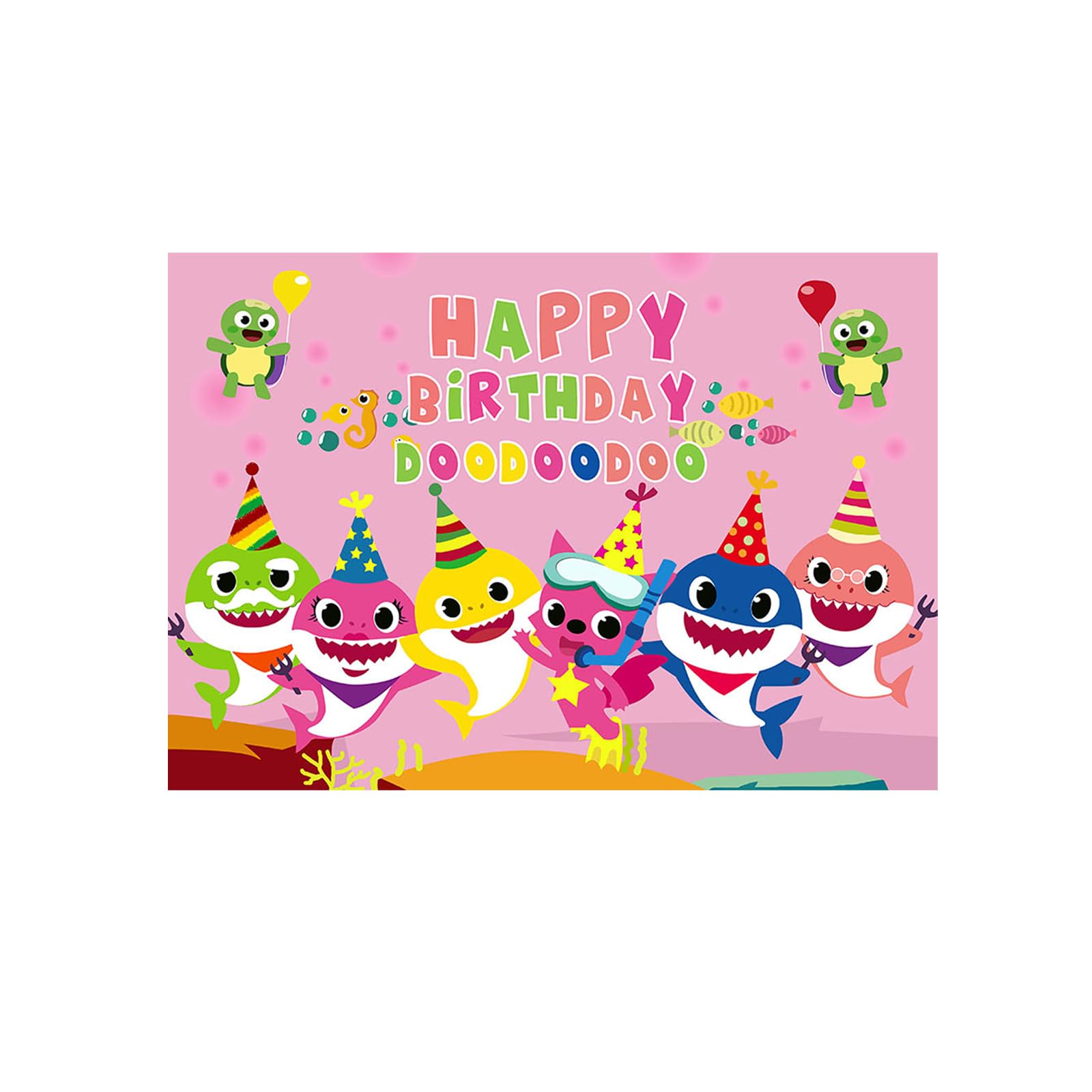 Baby Shark Background Decoration