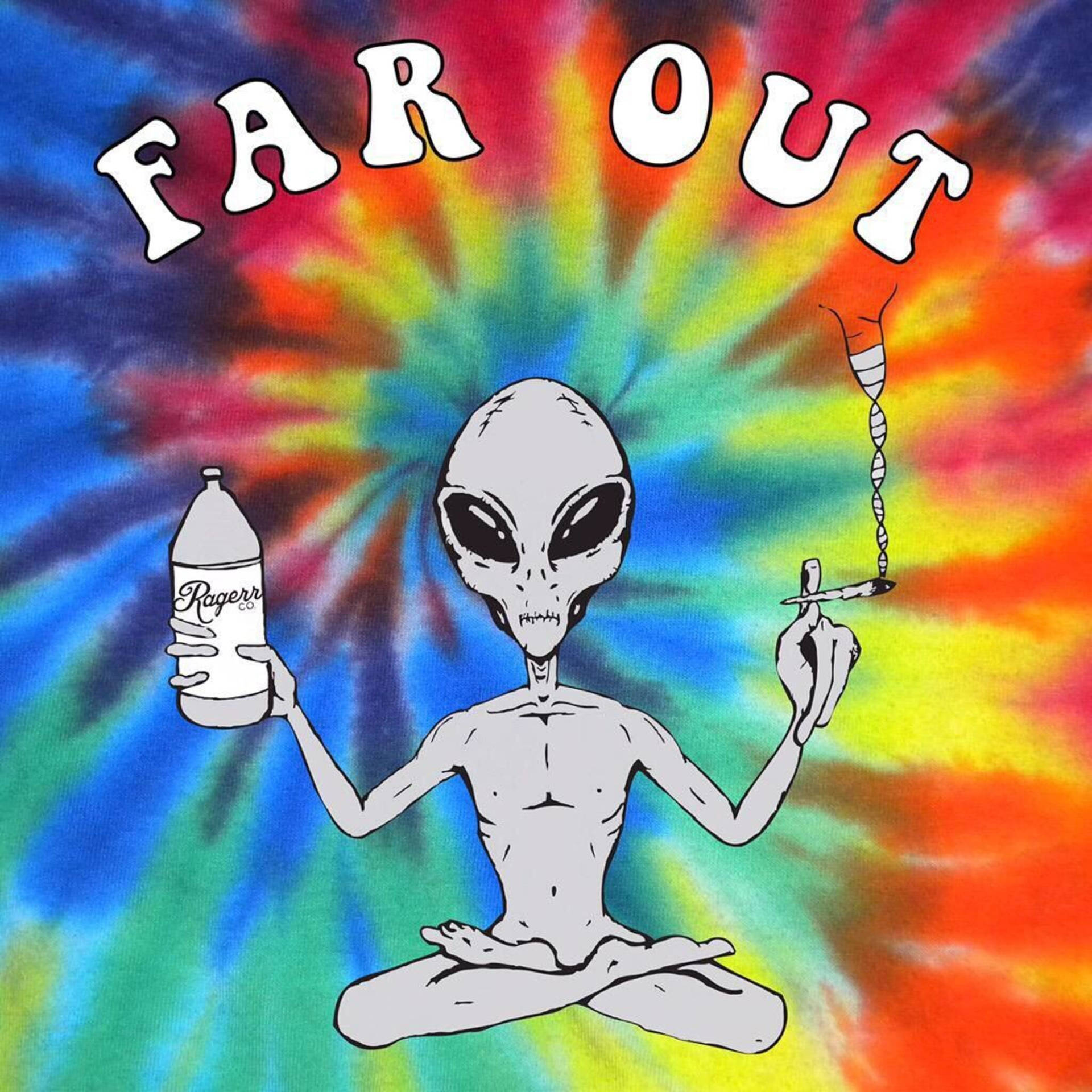 Colorful Aliens with Stoner Wallpaper