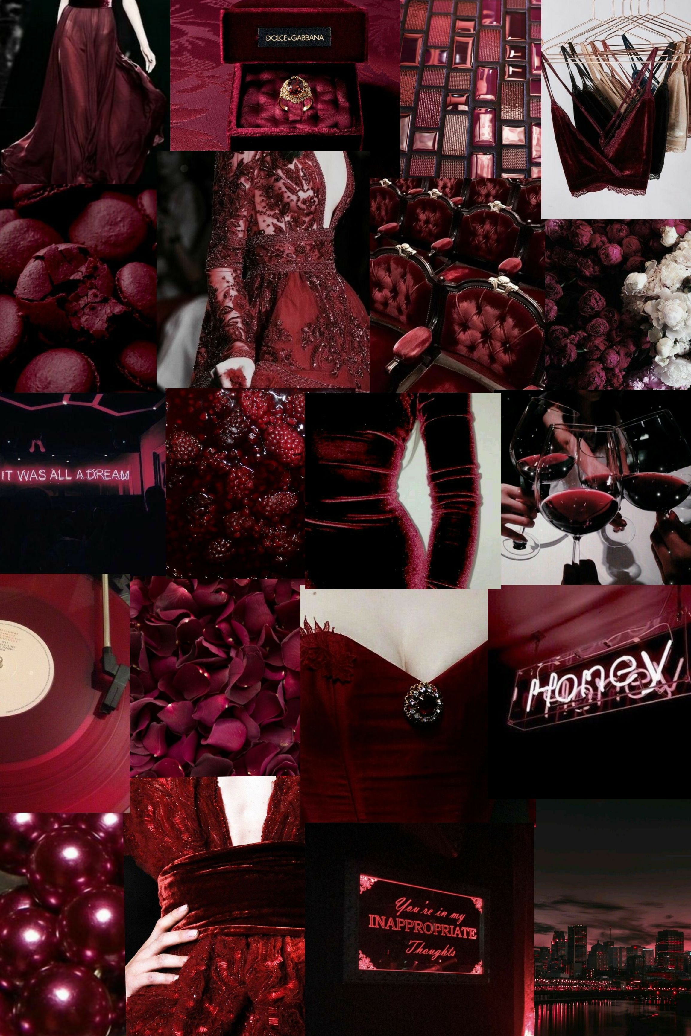 Burgundy Aesthetic Wallpaper