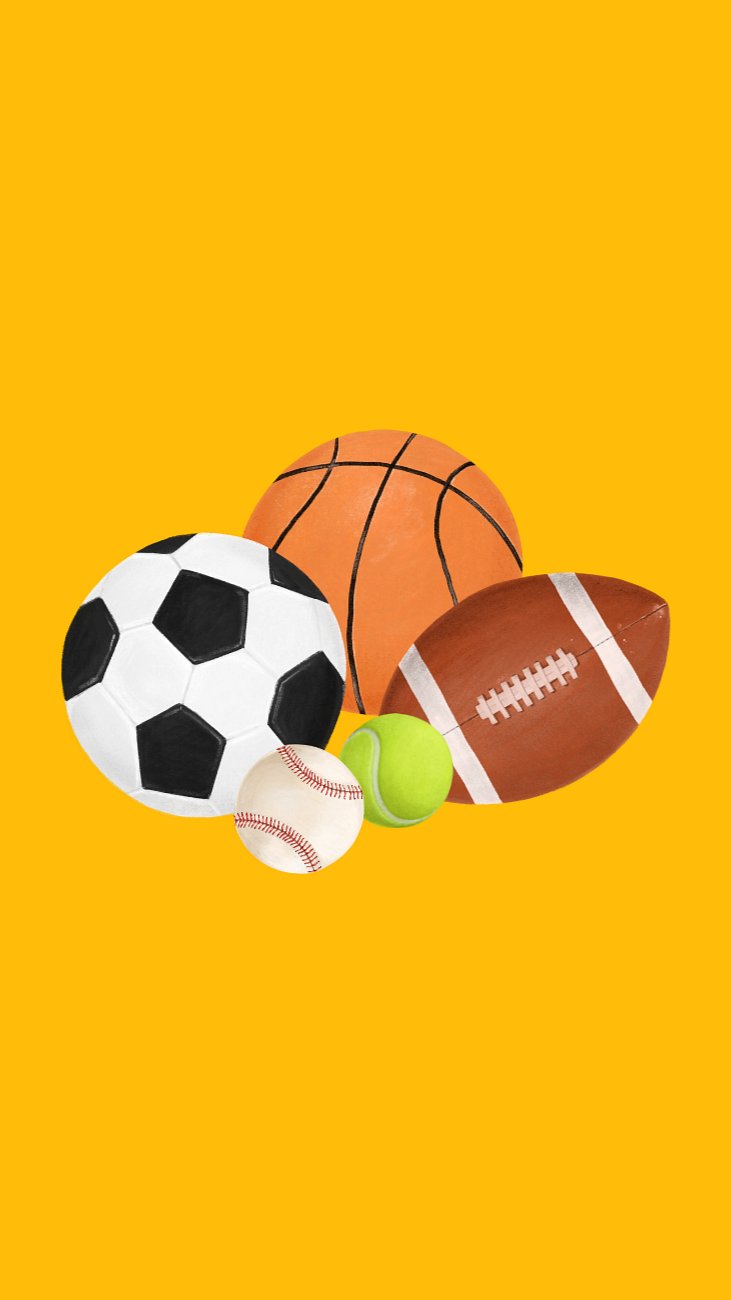 Team sports aesthetic iPhone wallpaper