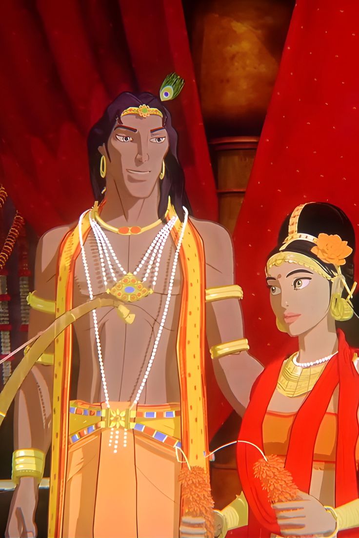 Lord Krishna & Draupadi