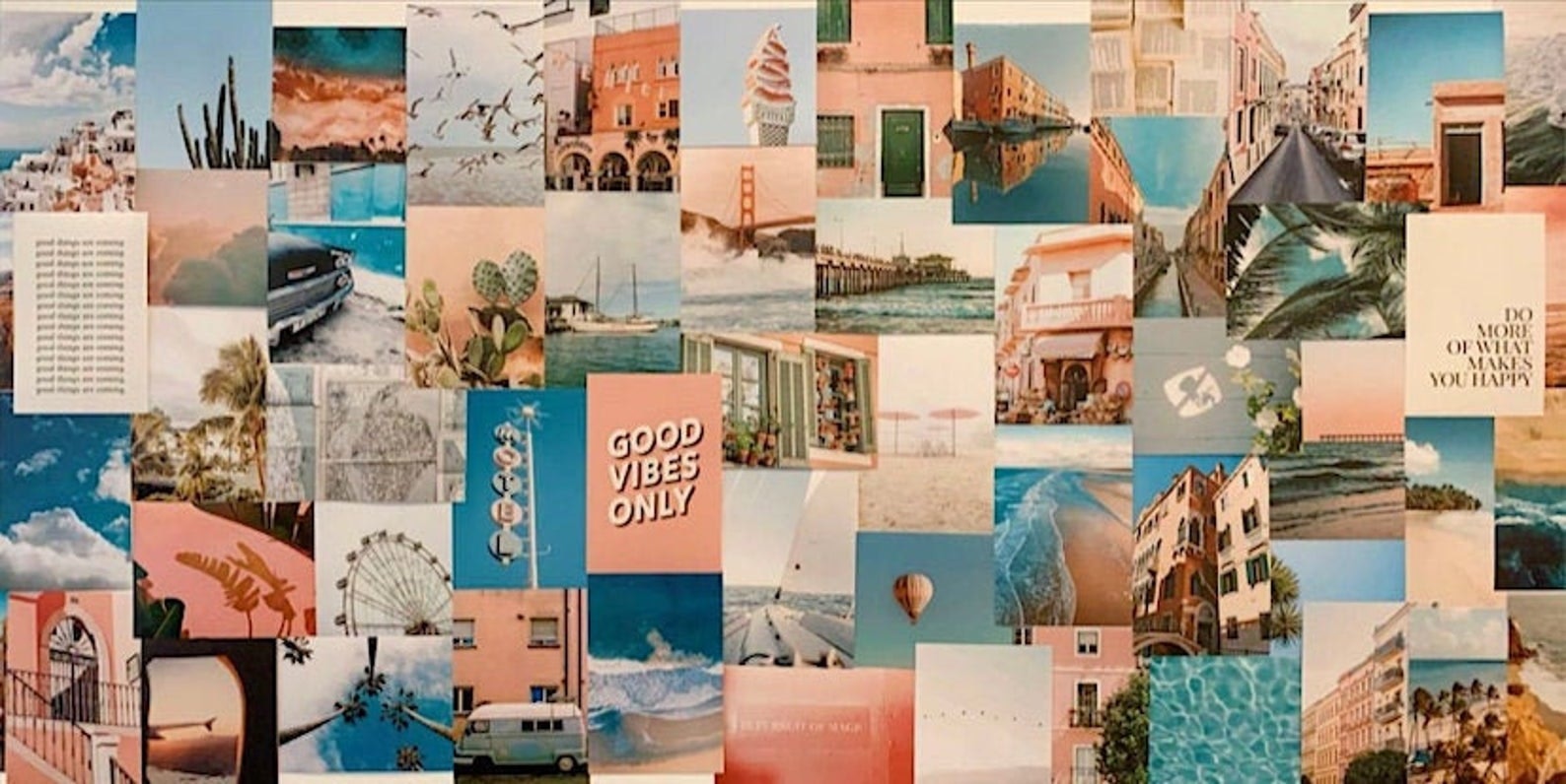 These Summer Wall Collage Kits On Etsy