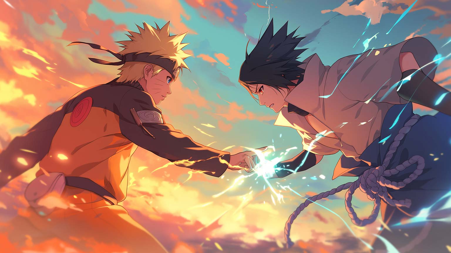 Naruto vs Sasuke Epic Battle Desktop