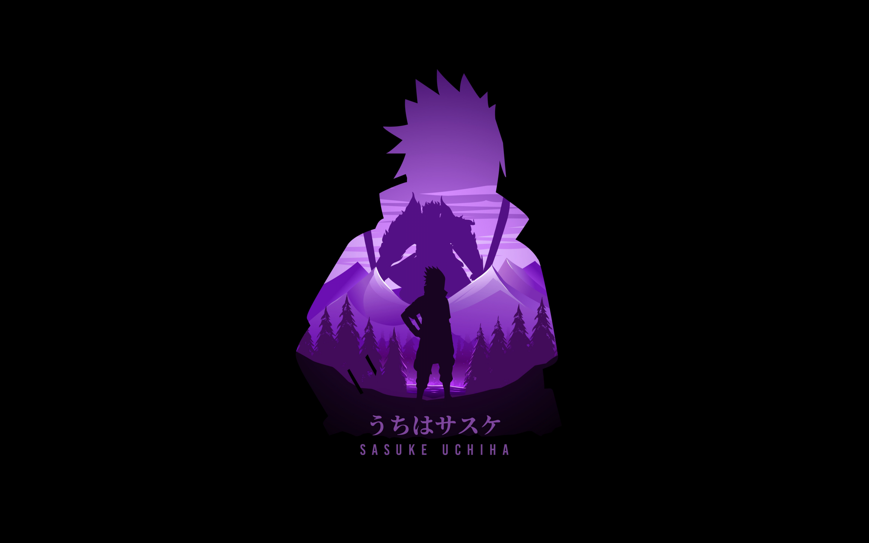 Sasuke Uchiha Wallpaper 4K, AMOLED