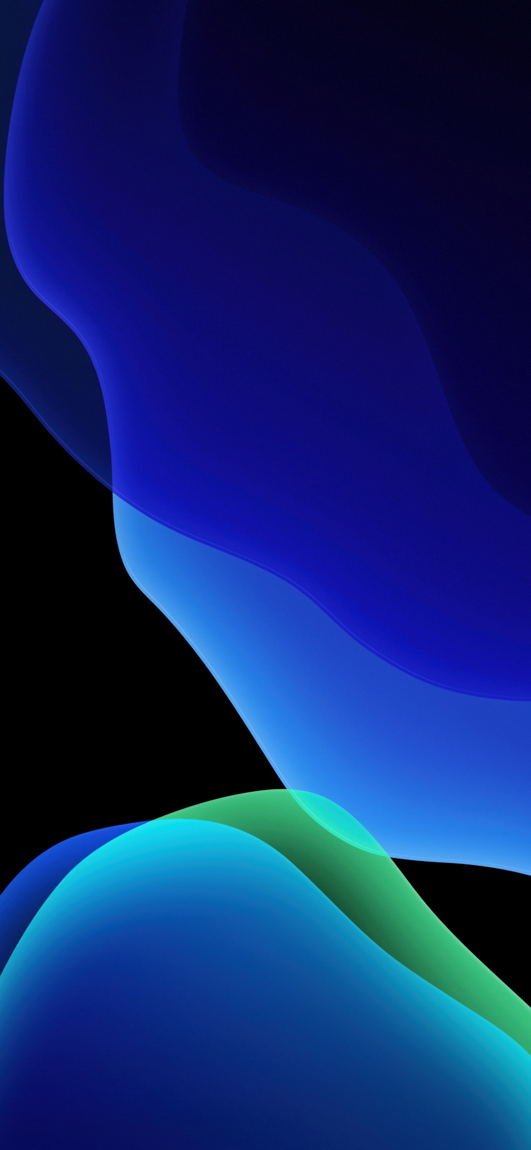 iOS 13 Wallpaper 4K, Blue, Stock, iPadOS