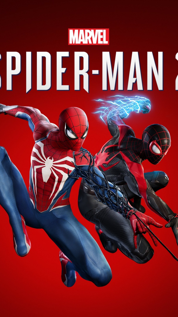 Marvel's Spider Man 2 Wallpaper 4K, Cover Art