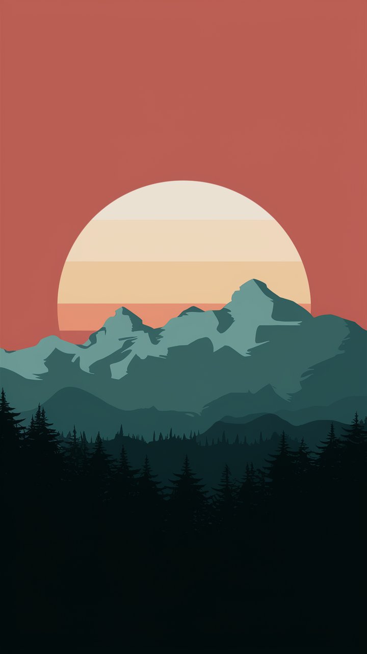 iPhone Aesthetic Wallpaper Illustration