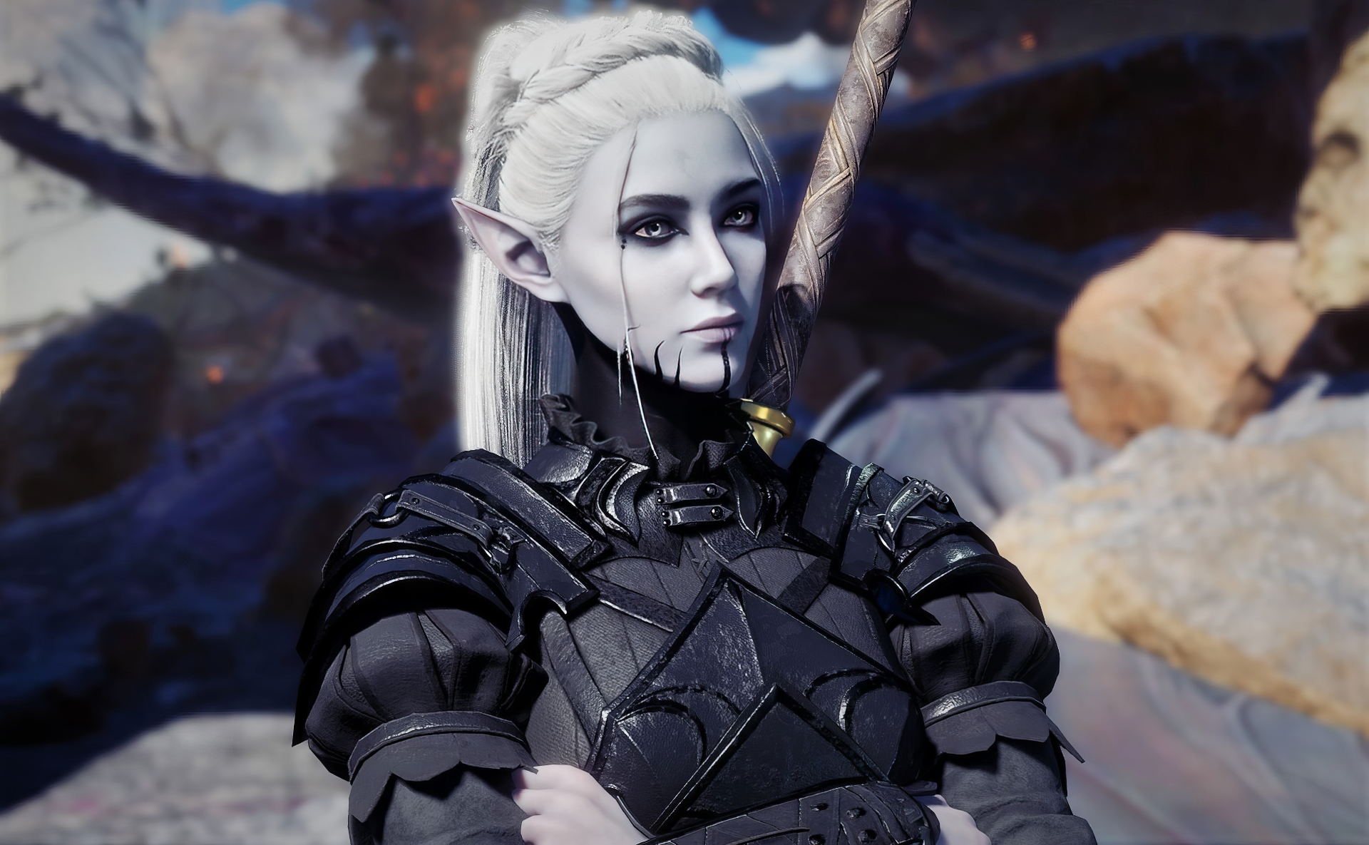 Baldur's Gate 3 Elf Warrior HD Wallpaper