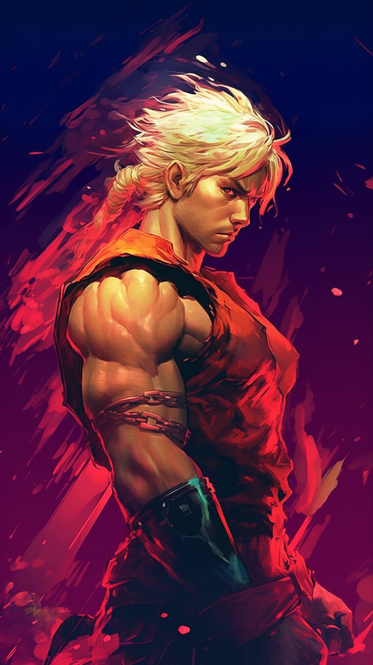 Ken from Street Fighter iPhone wallpaper