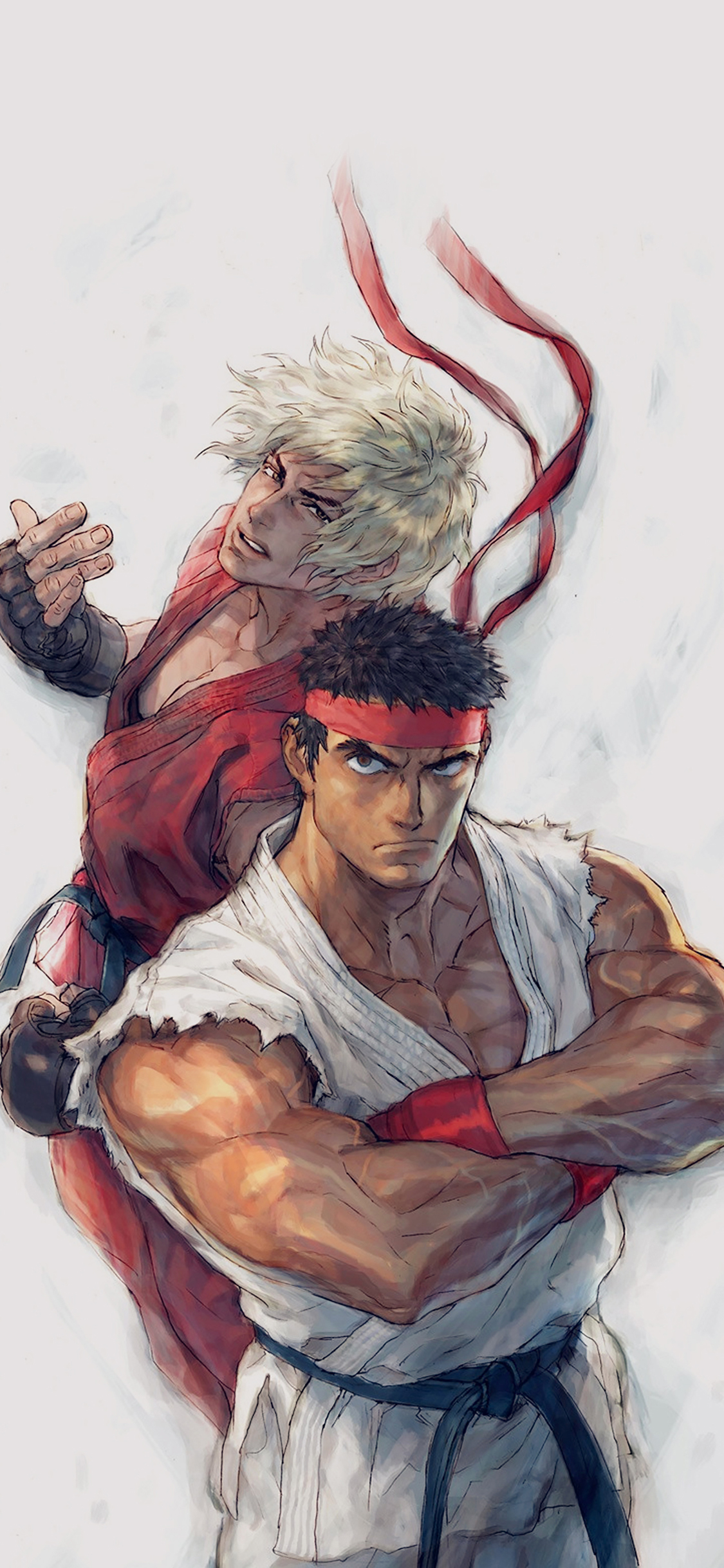 Anime Street Fighters Ryu Ken Art
