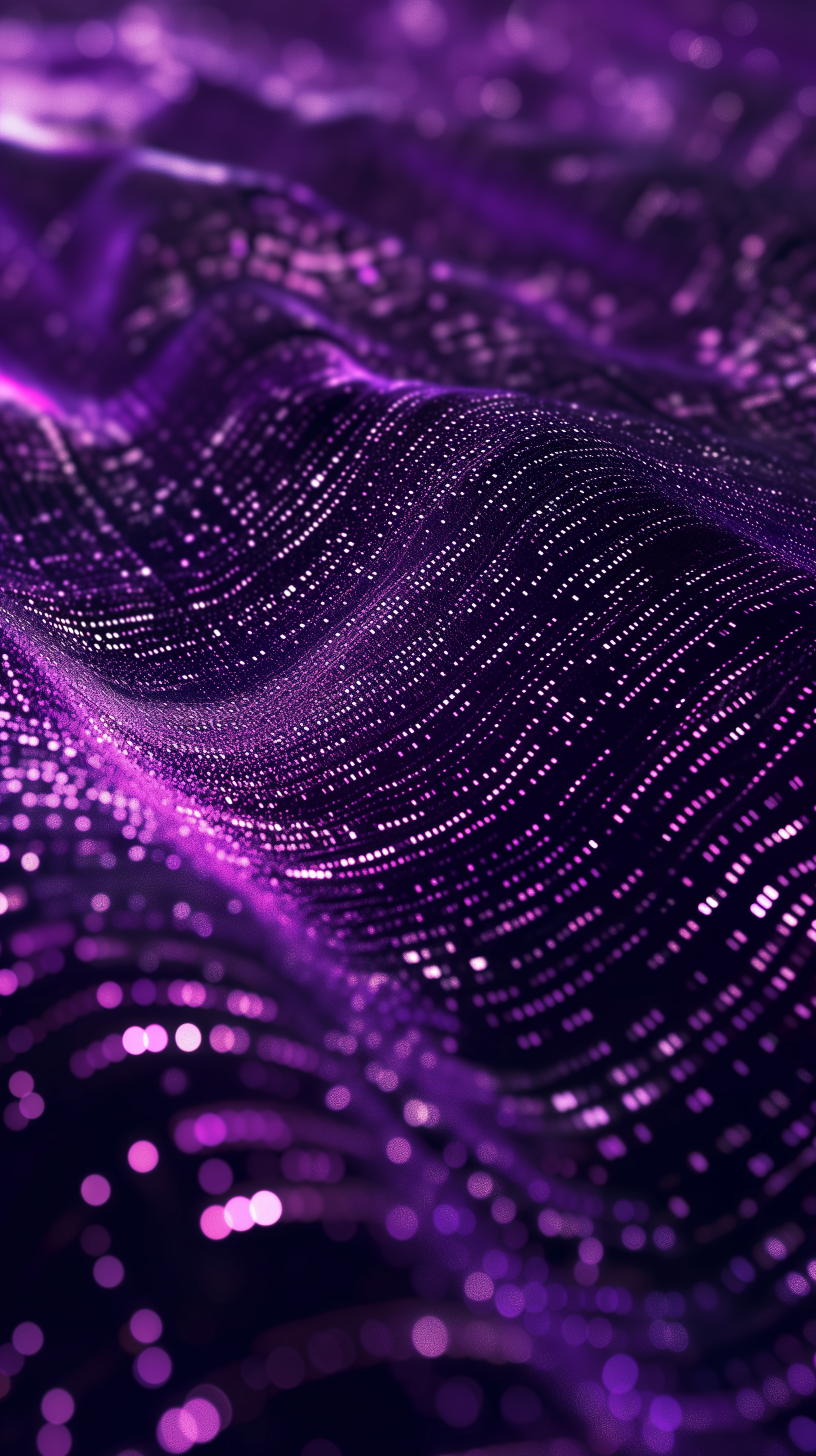 Purple Abstract Waves Wallpaper