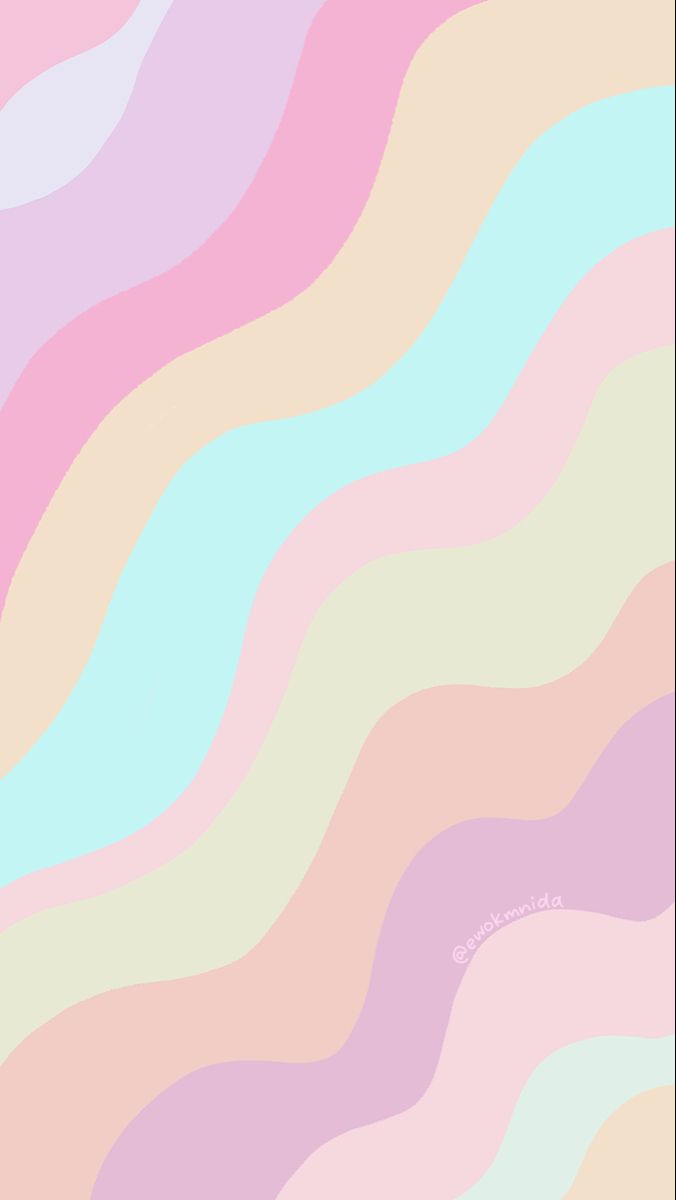 Pastel Waves Phone Wallpaper