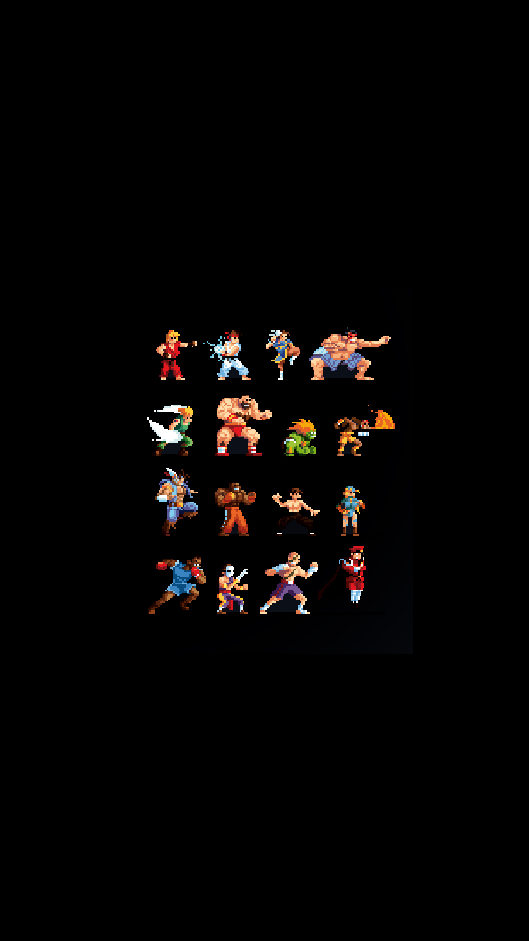 Street Fighter 8 Bit Characters