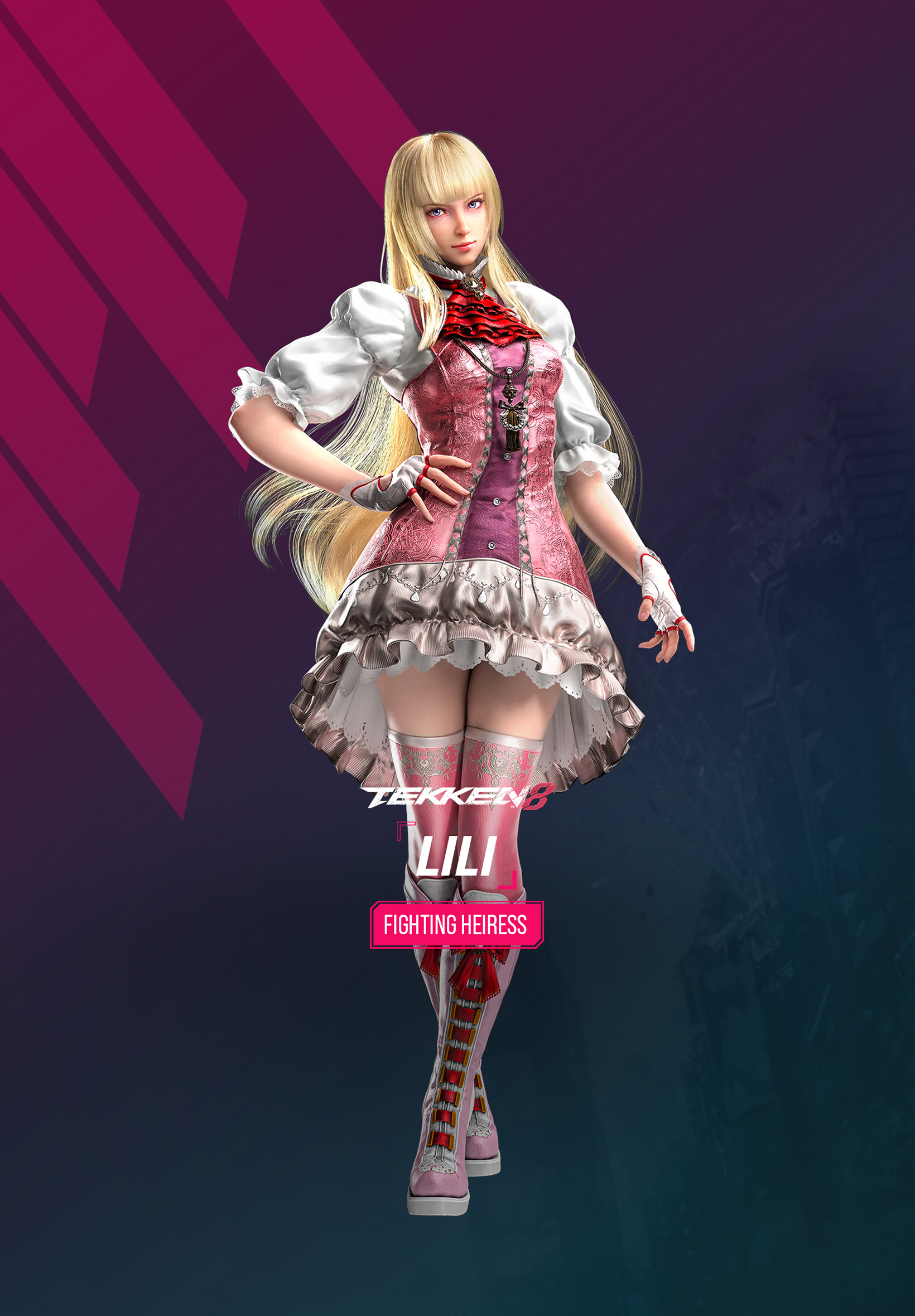 Tekken 8 Lili Wallpaper with Monocle