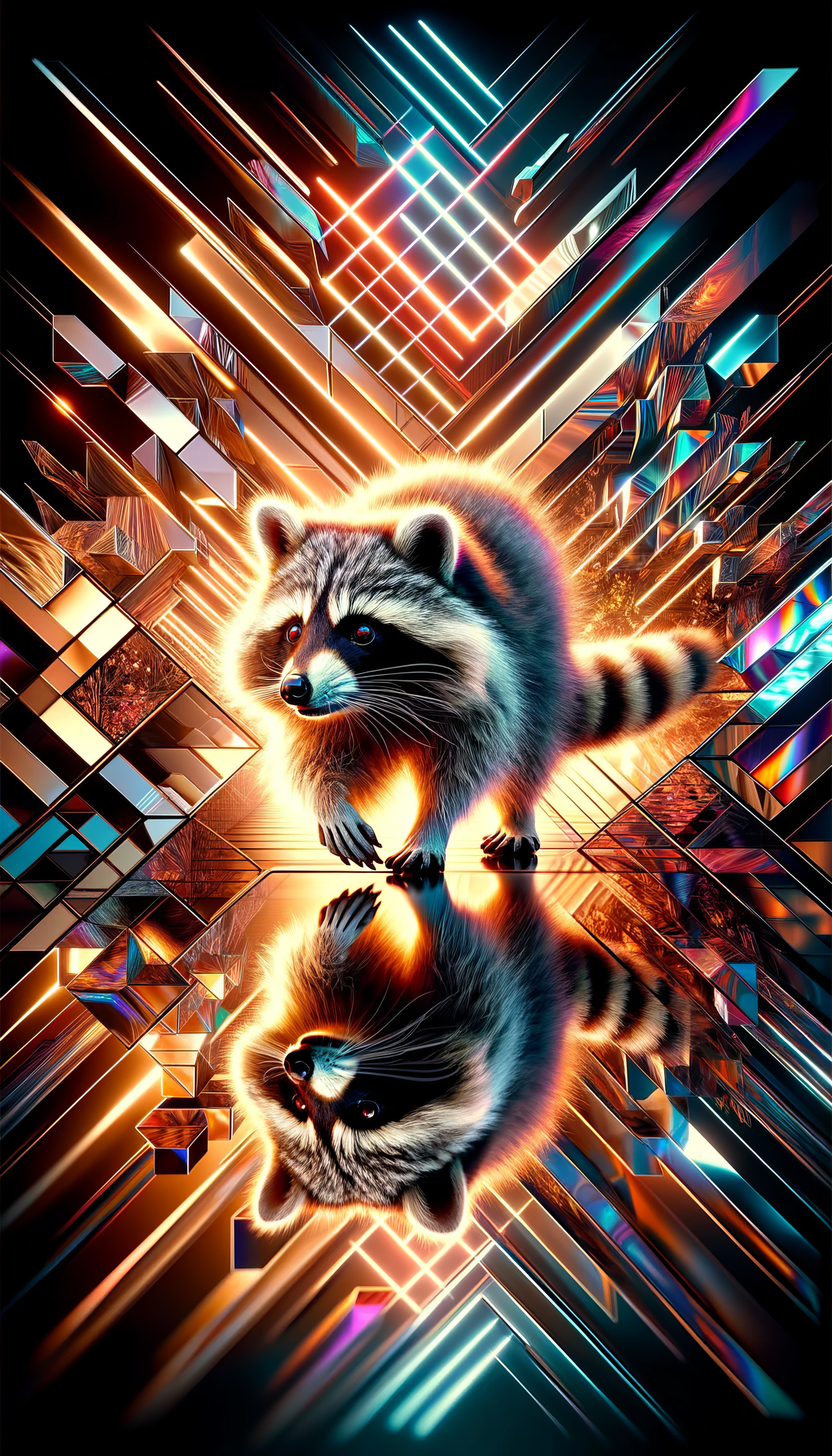 Raccoon Phone Wallpaper