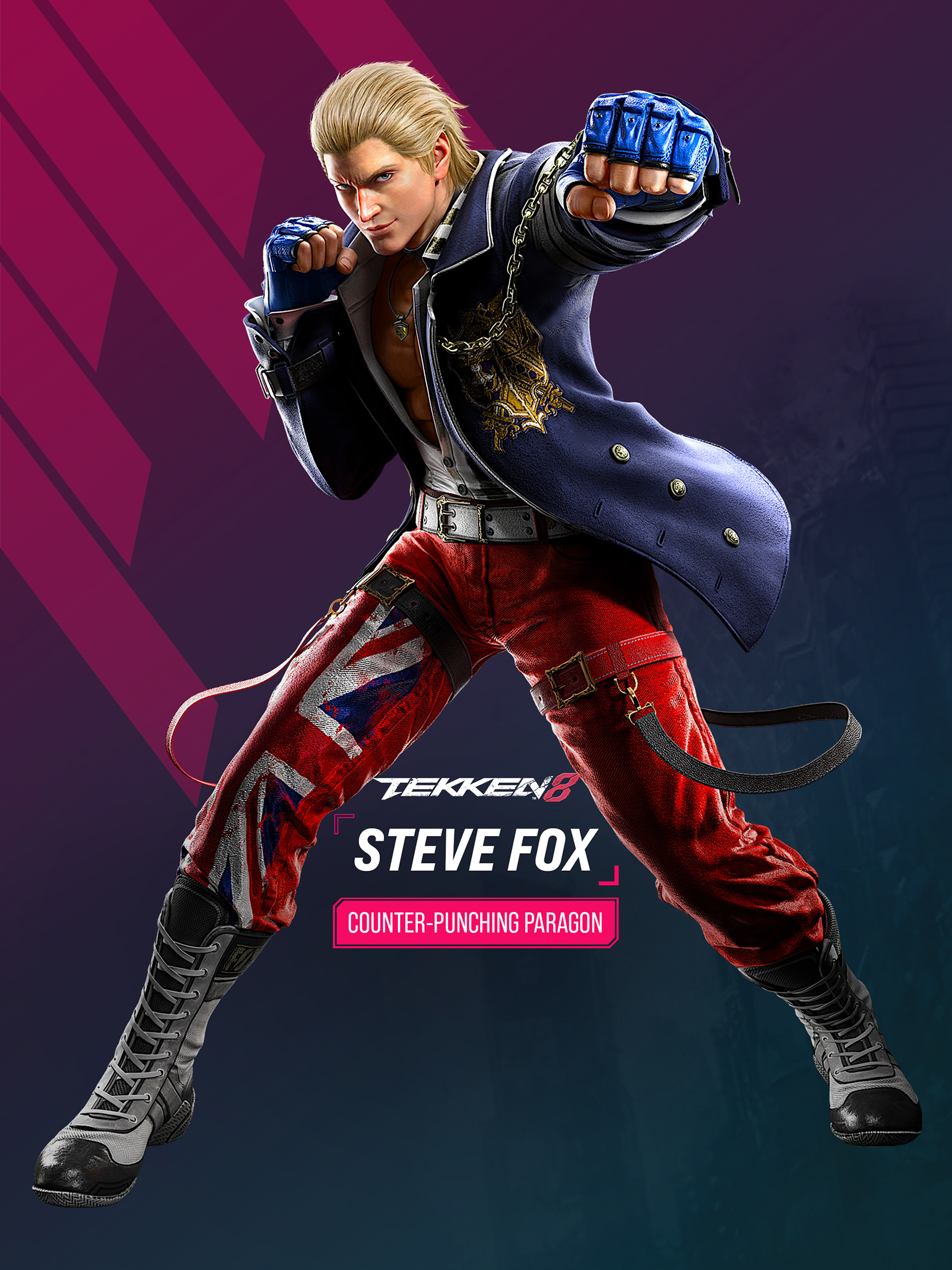 Tekken 8 Steve Fox Wallpaper with Monocle