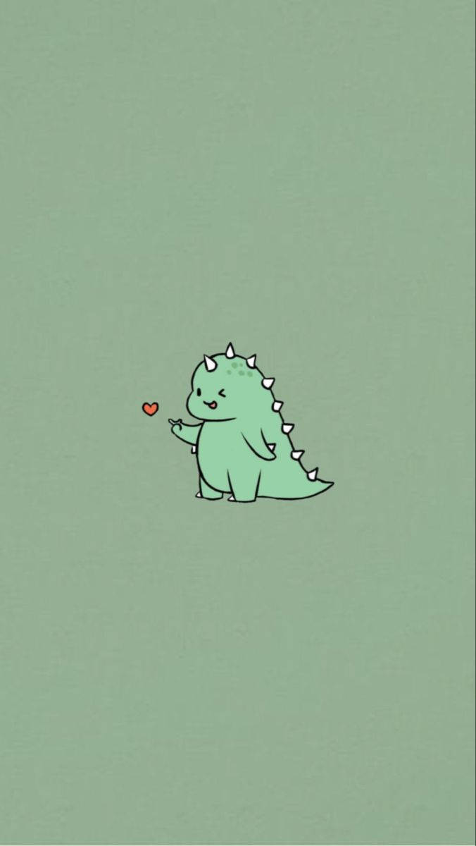 Cute Dinosaur Phone Wallpaper