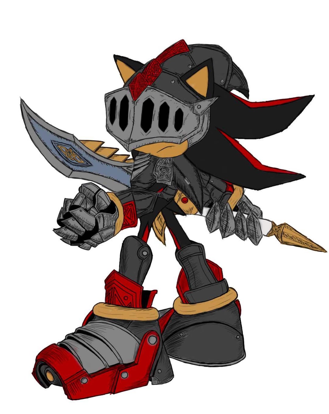 Sir Lancelot Shadow drawing