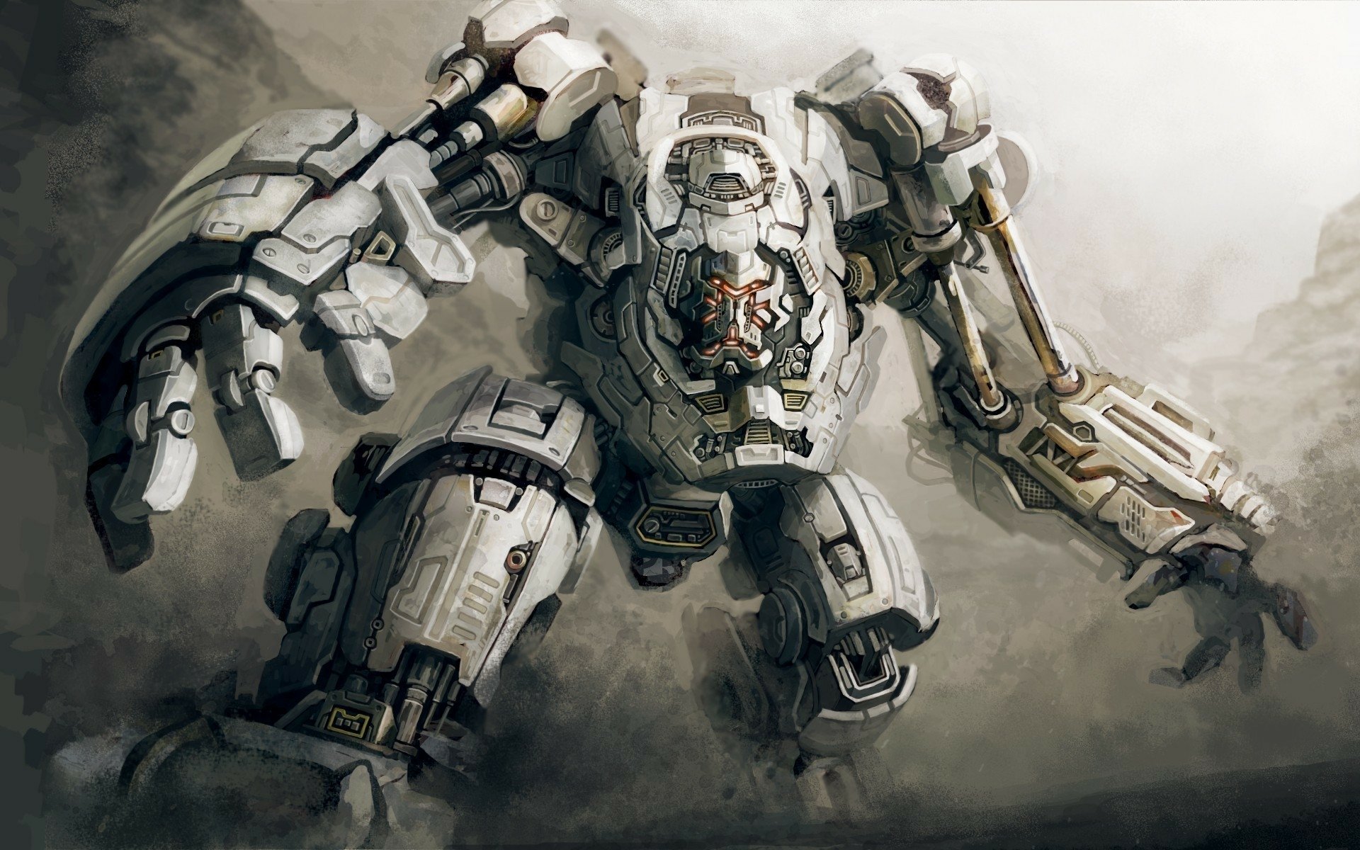 Download Mecha Sci Fi Robot HD Wallpaper