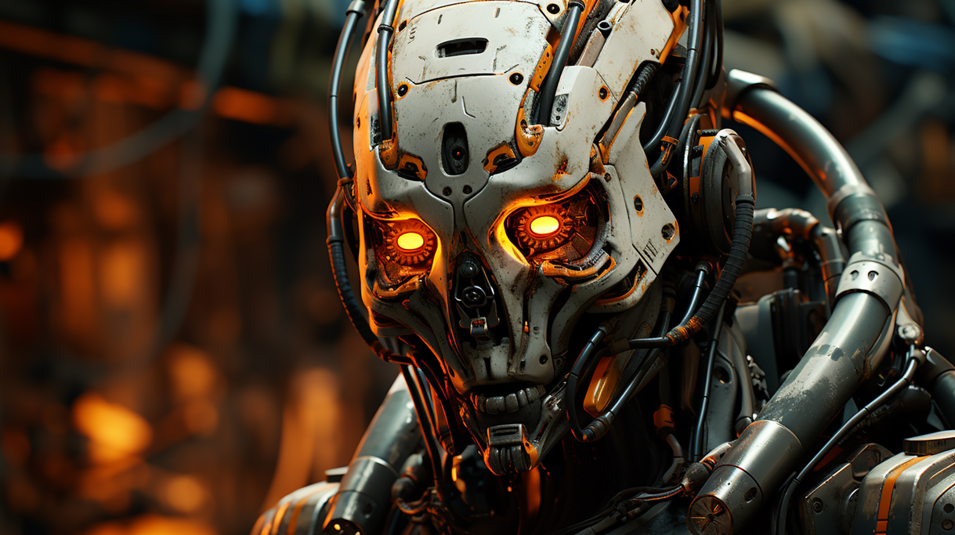 Killer Ai robot wallpaper 2024. AI