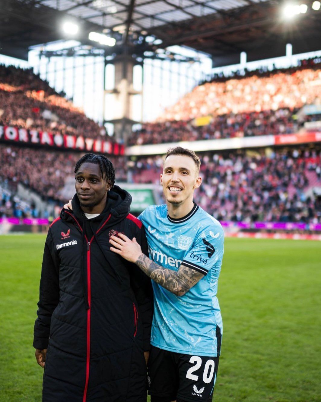 Jeremie Frimpong and Alejandro Grimaldo