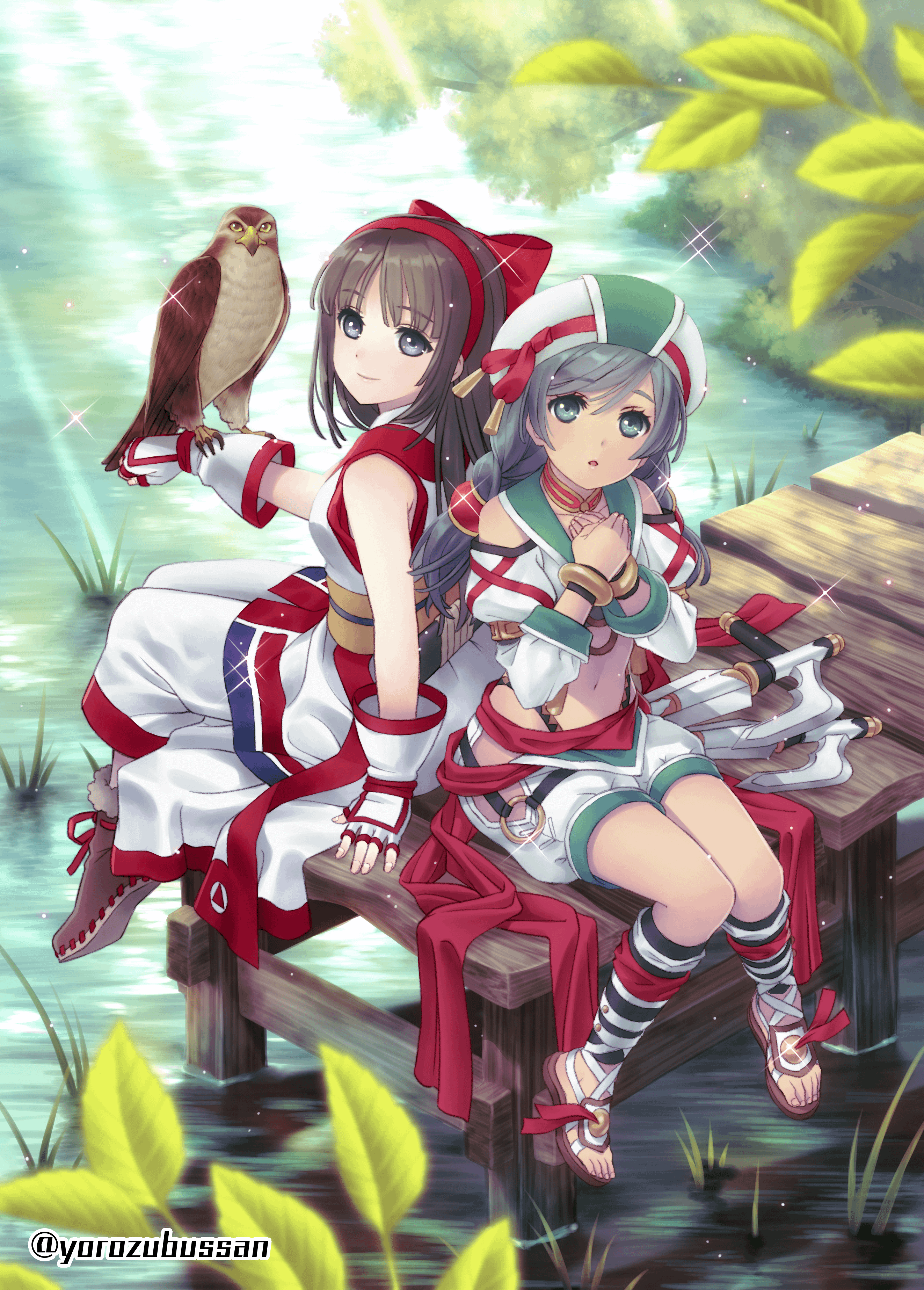 Talim and Nakoruru Crossover Fanart