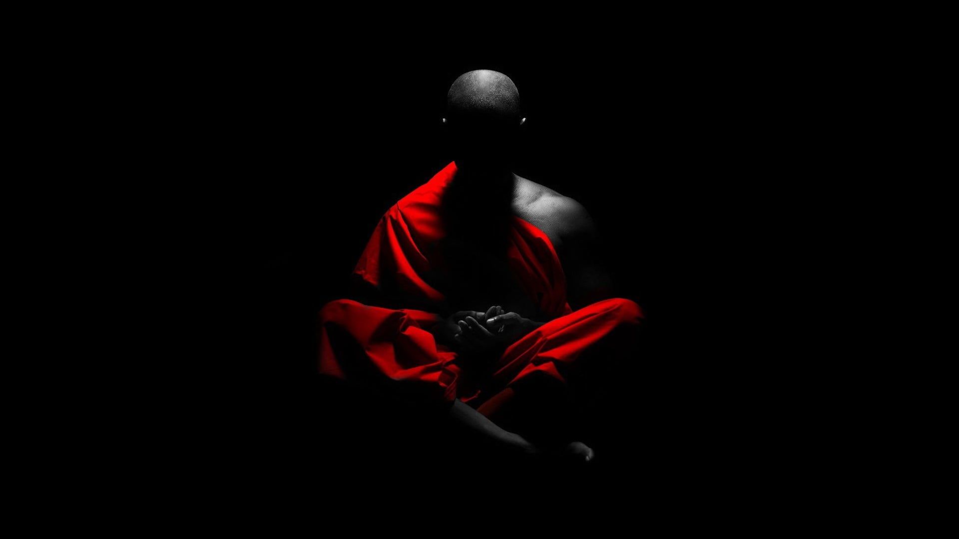HD wallpaper: monk illustration
