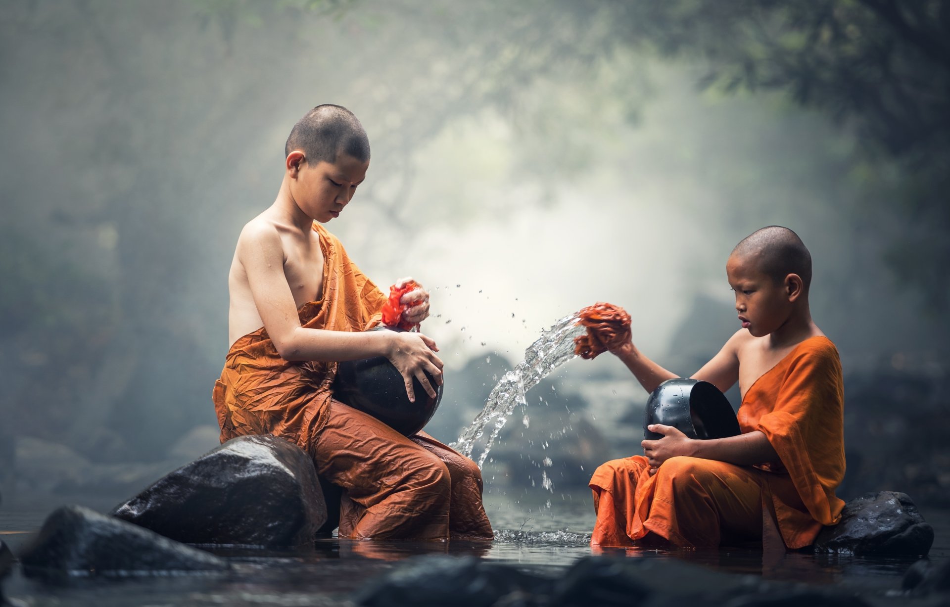 Download Buddhist Religious Monk 4k
