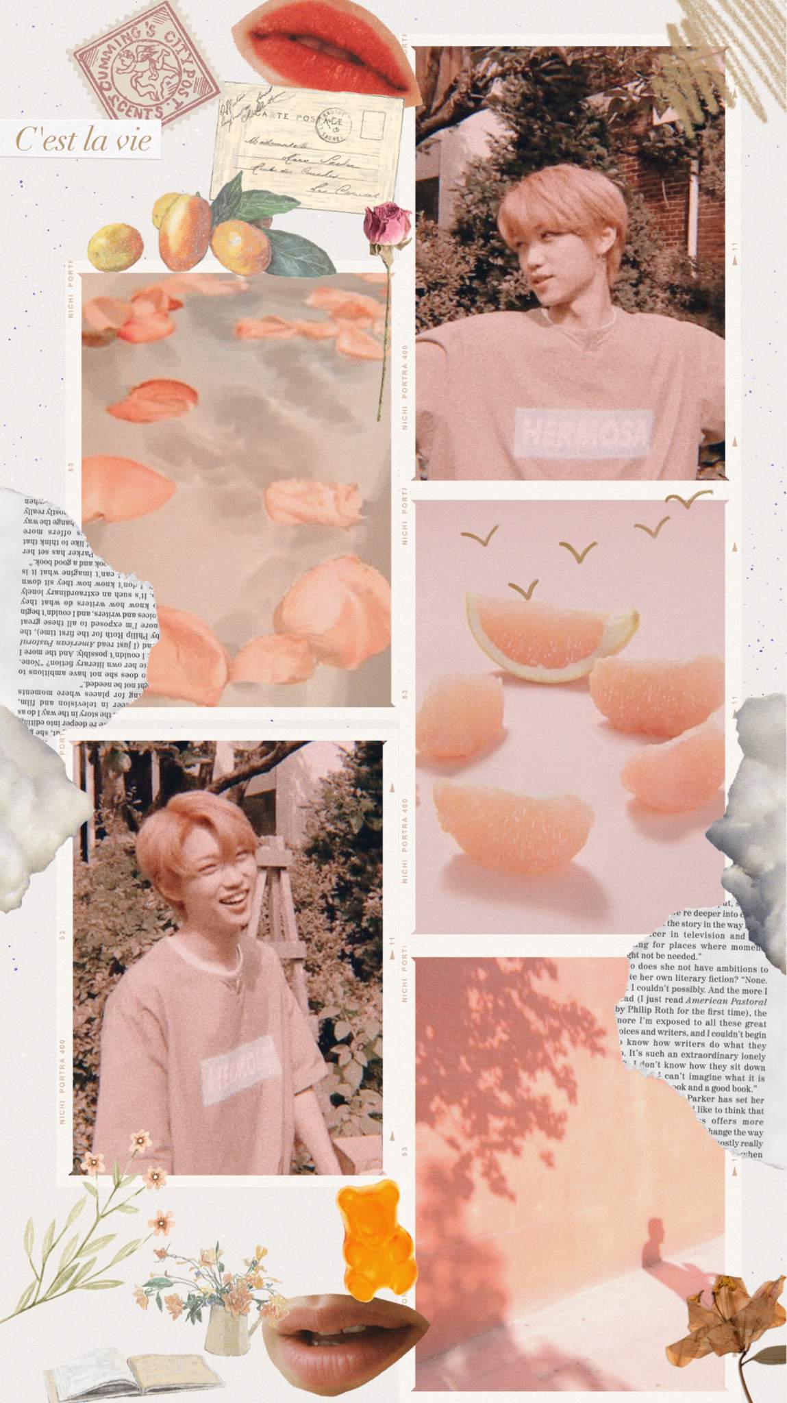 Aesthetic Felix pink wallpaper ctto