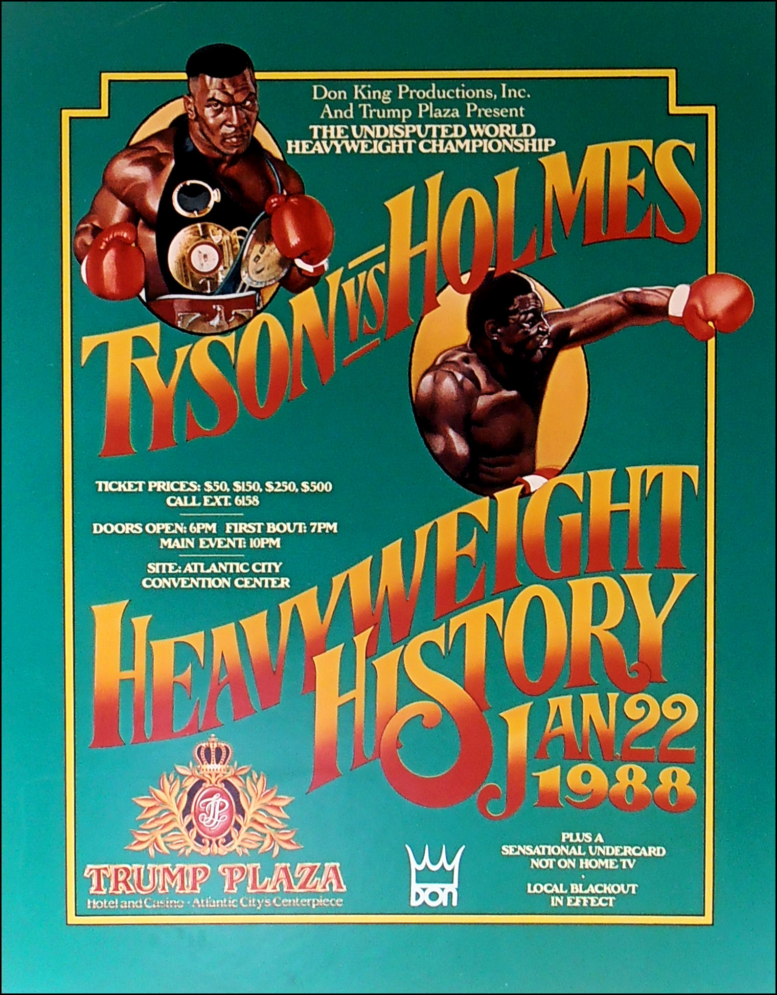MIKE TYSON vs. LARRY HOLMES (Onsite)