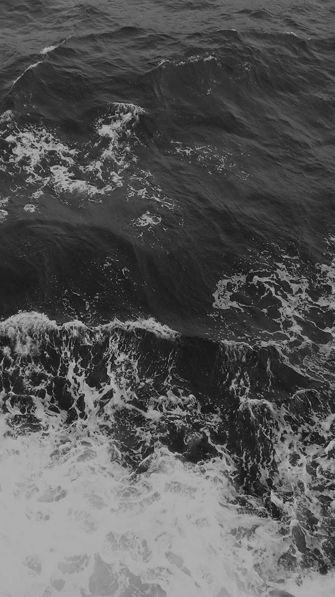 Black And White Ocean Wallpaper