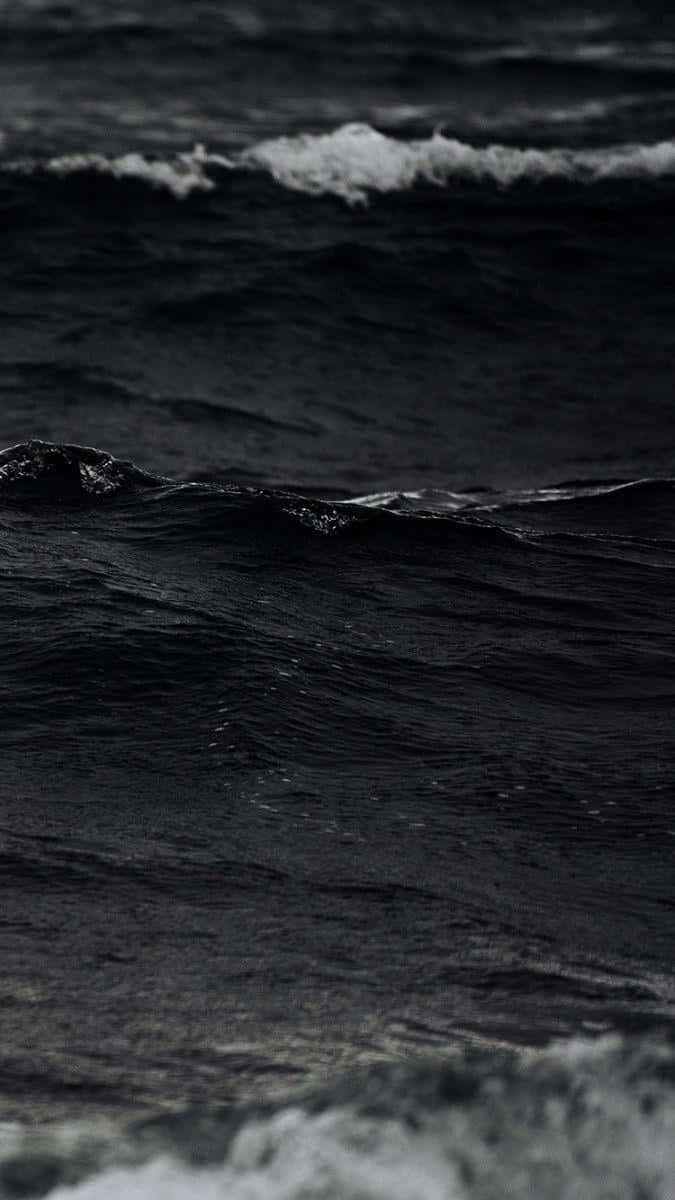 Black And White Ocean Wallpaper