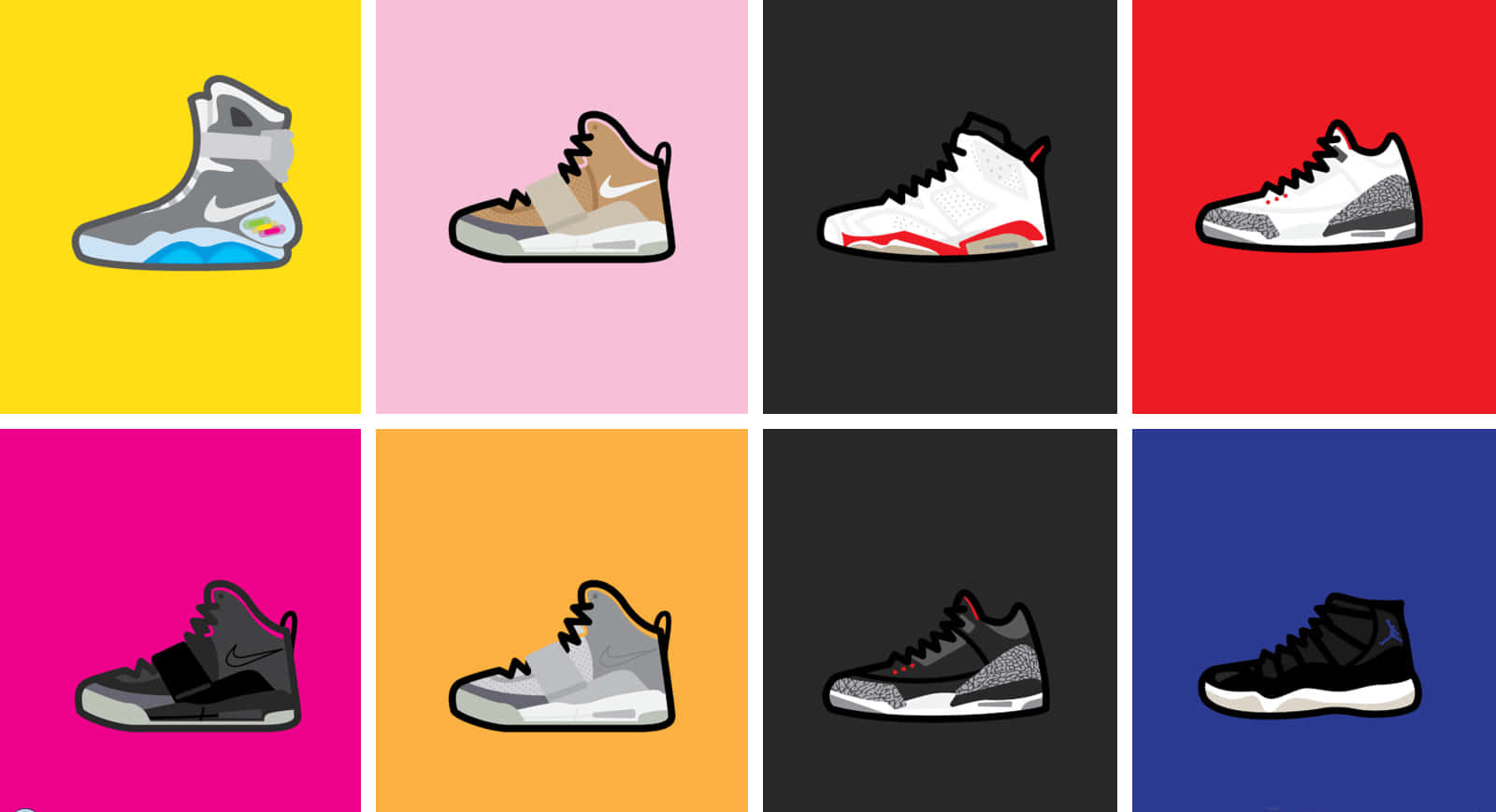 Different Colored Sneakers