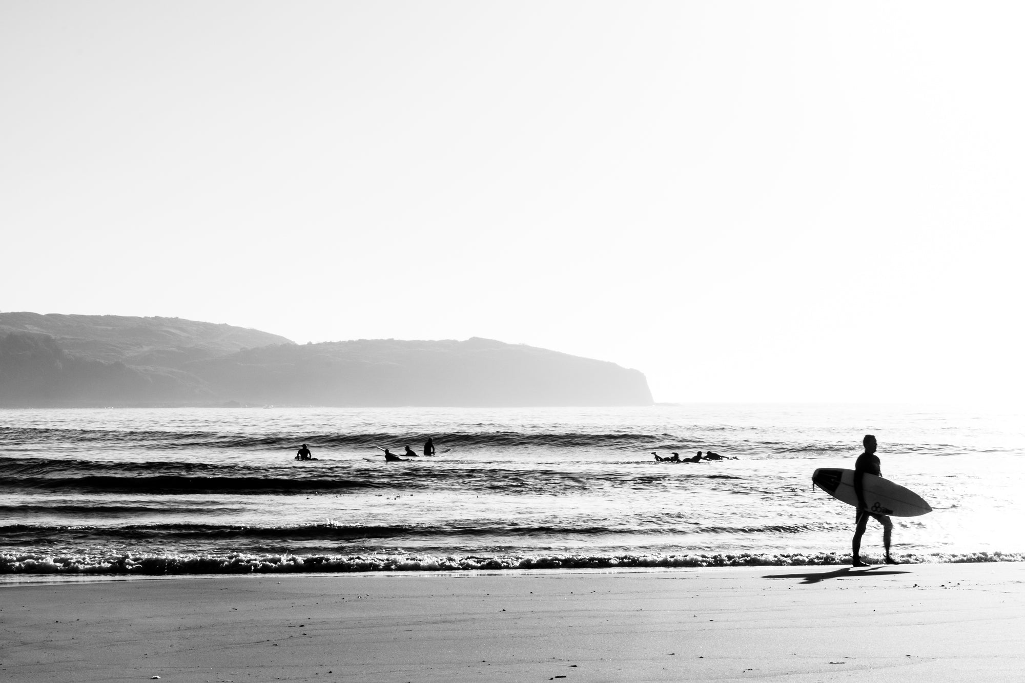 Black and White Beach Prints