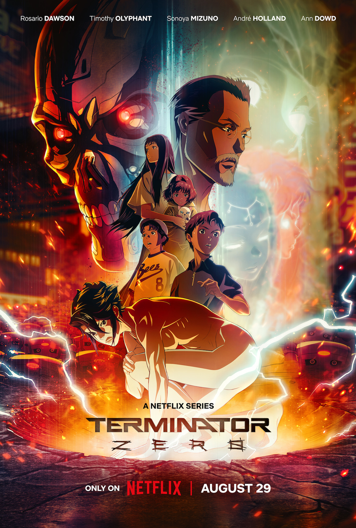 Terminator Zero Anime Trailer, Cast