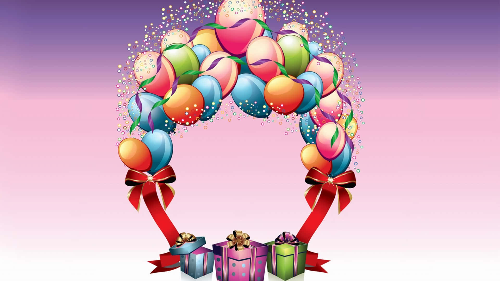 Birthday Balloons Background