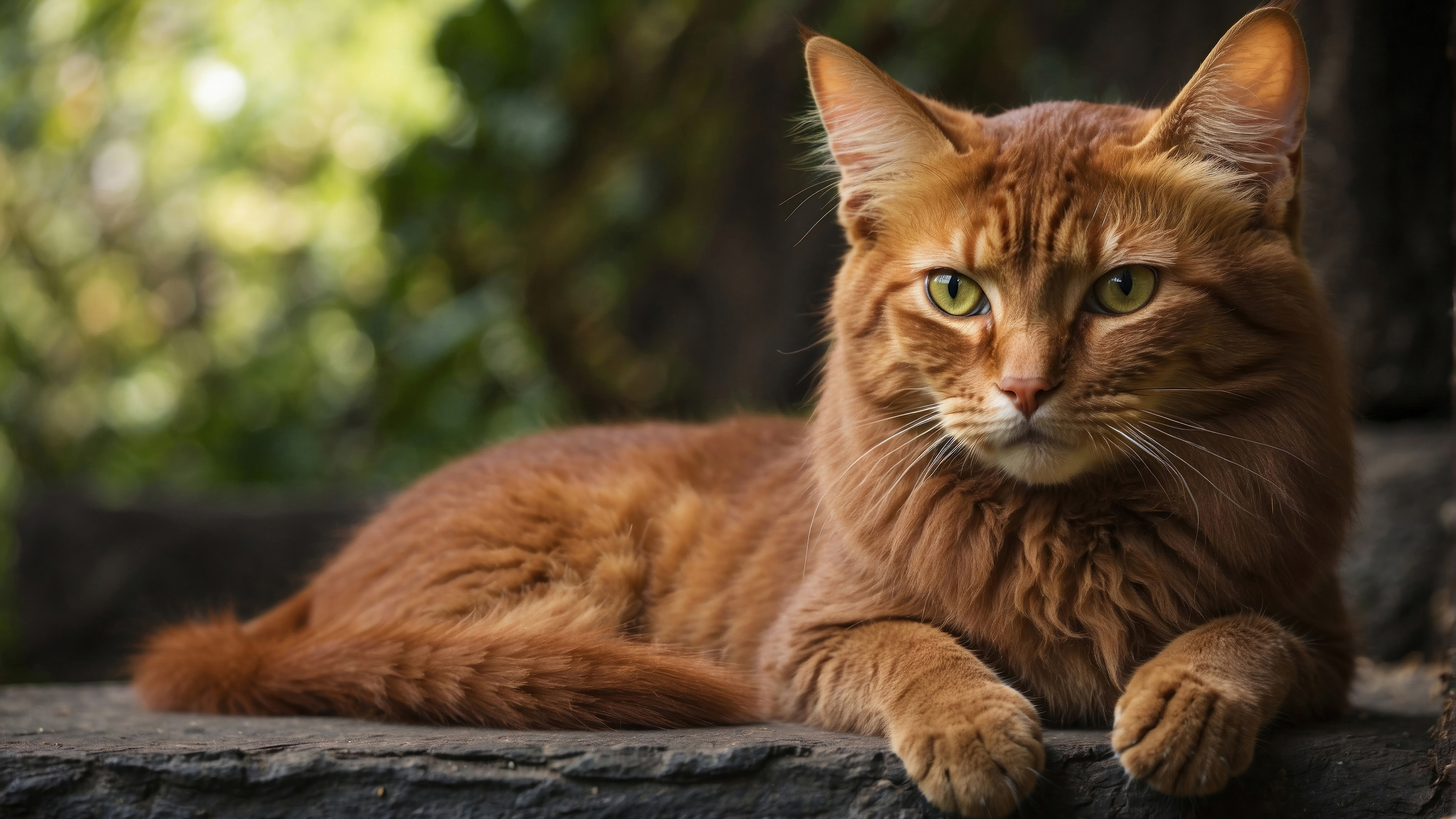 Orange Cat Wallpaper 4K HD PC a