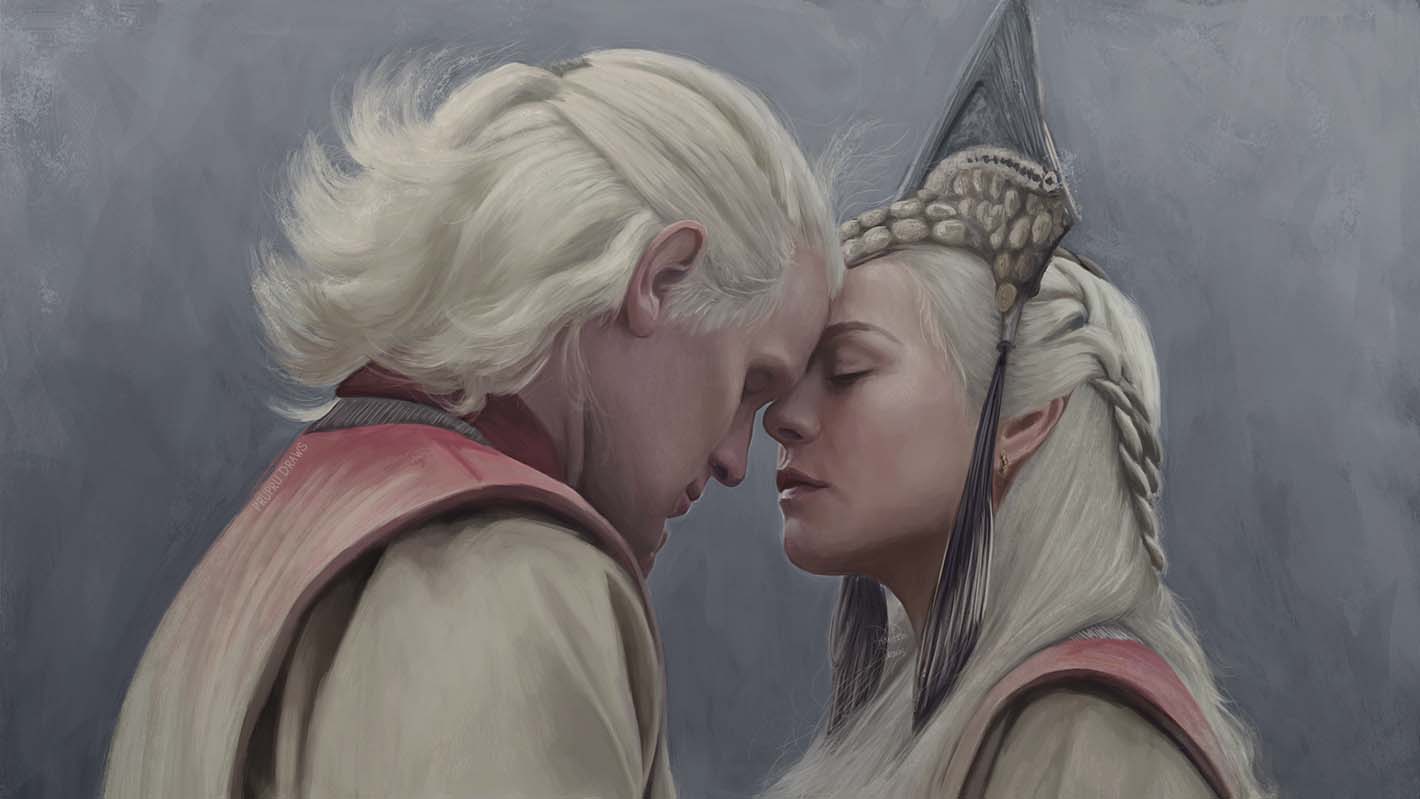 Daemon & Rhaenyra 4K desktop wallpaper