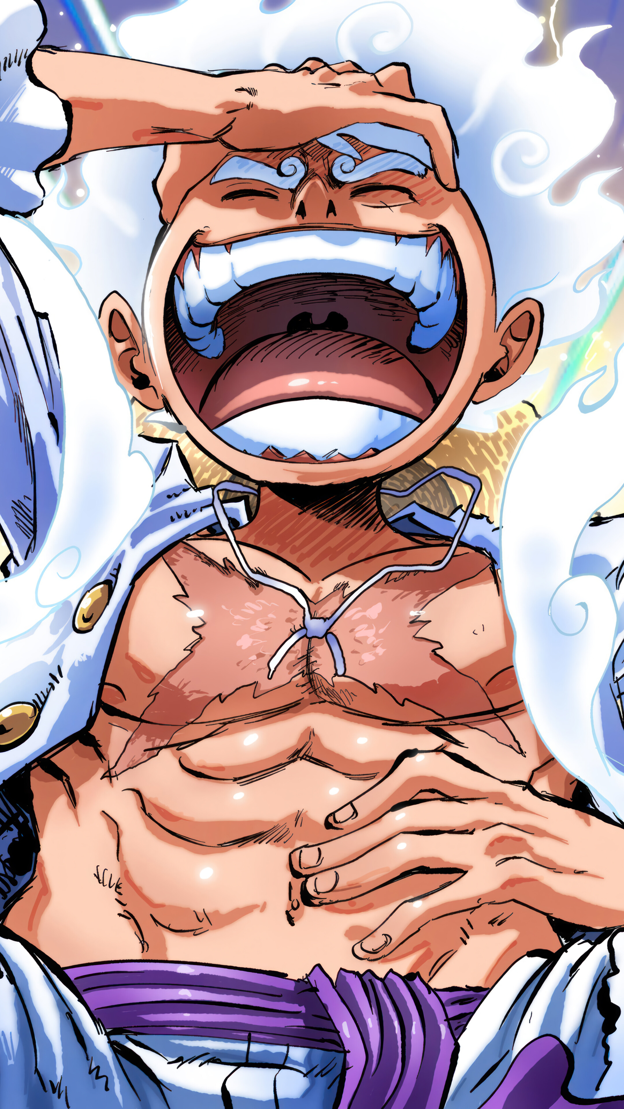 Luffy Gear 5 Laughing One Piece 4K