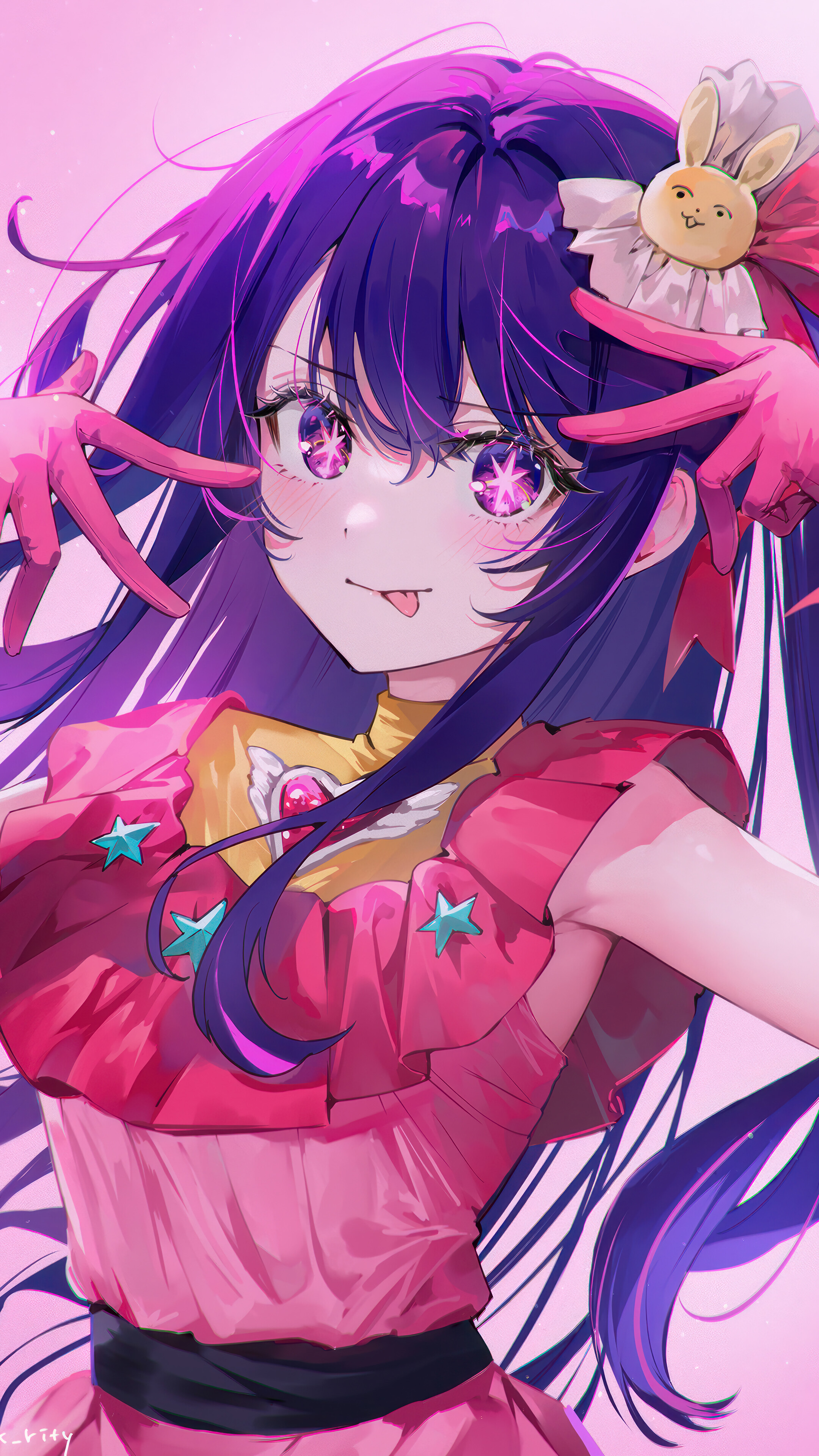 Ai Hoshino Oshi no Ko Art 4K Wallpaper