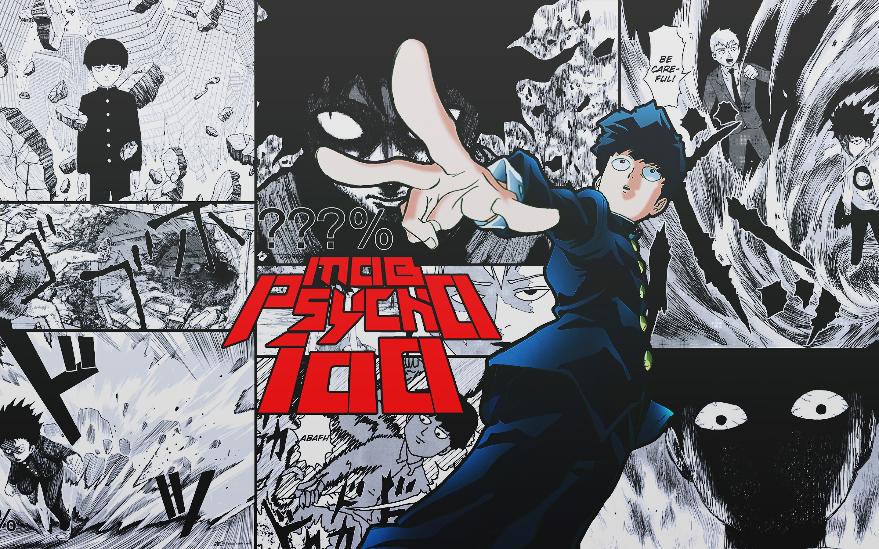 Mob Psycho 100 Shigeo Kageyama Anime Manga 4K Wallpaper HD