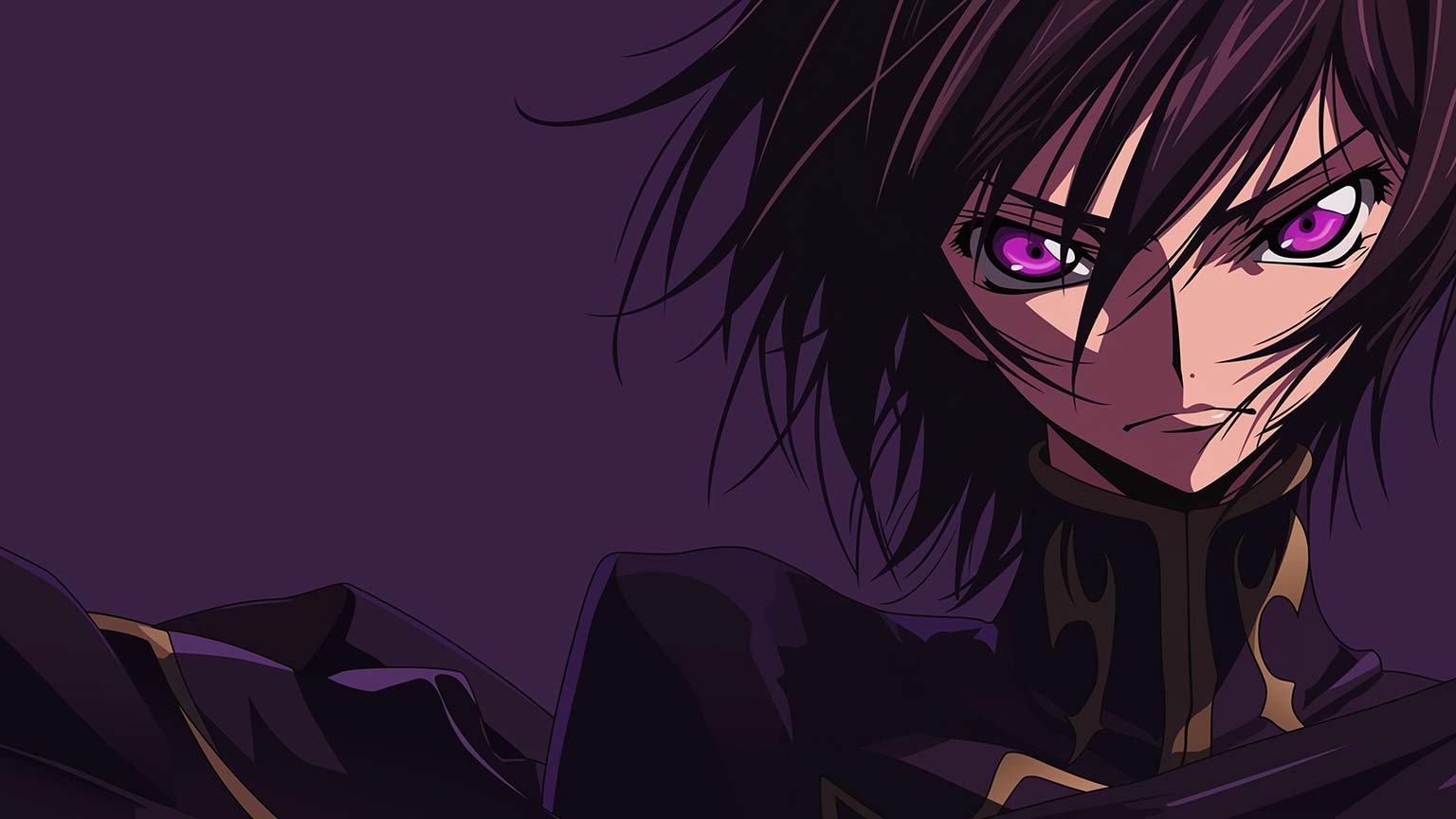 Code Geass Lelouch V Brooding Gaze Desktop Wallpaper in 4K