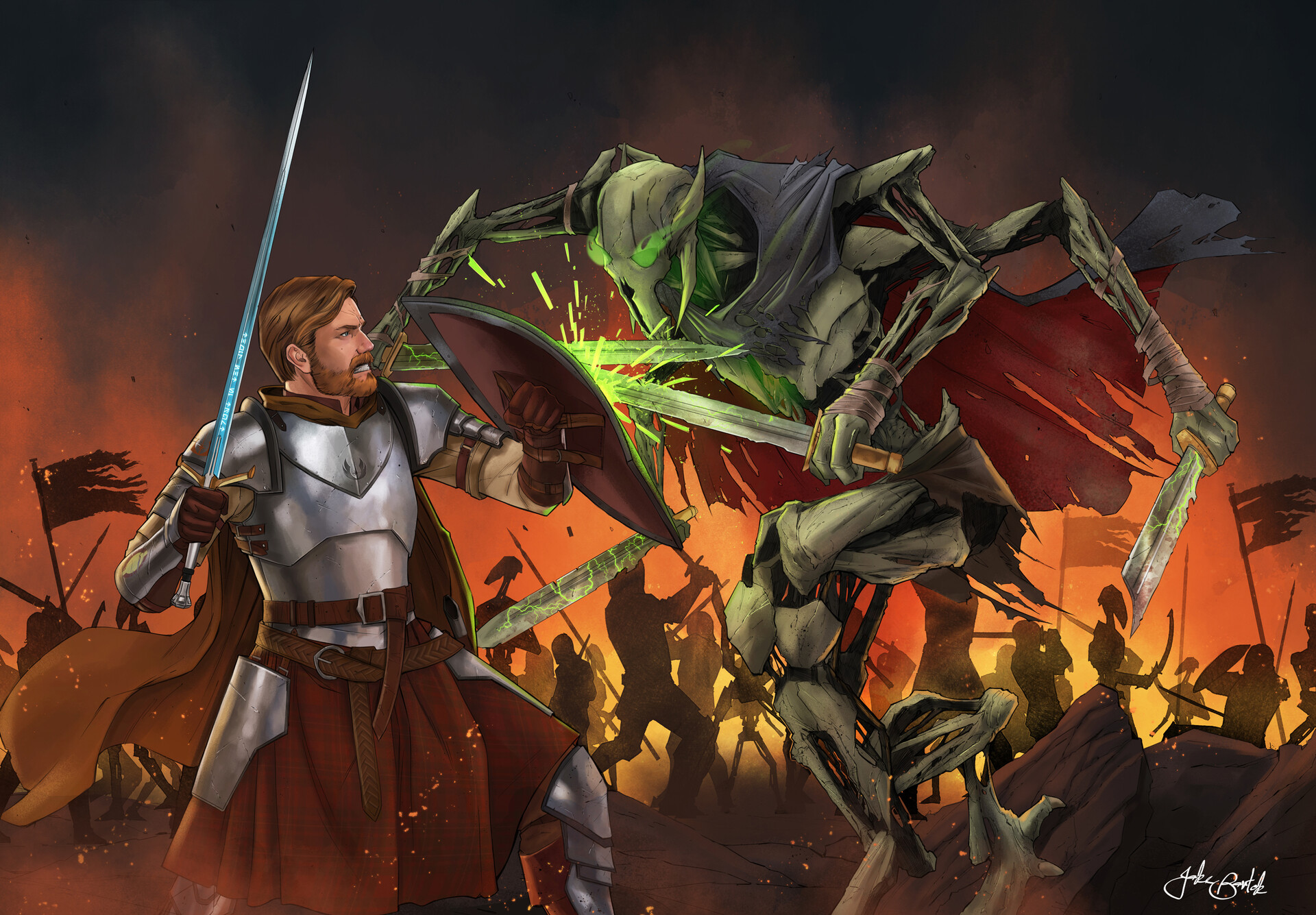 Obi Wan Kenobi General Grievous Sci Fi