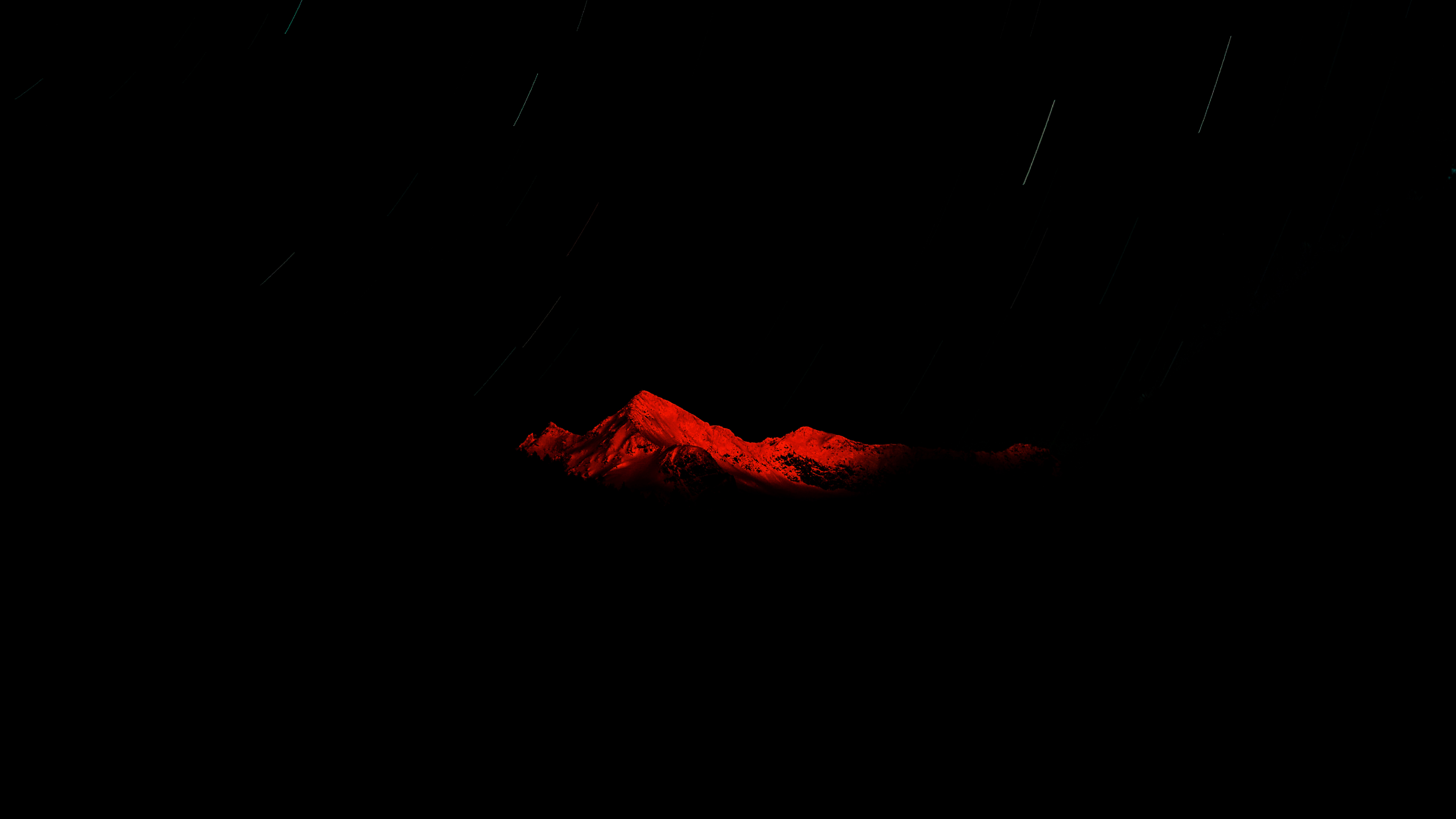 Red Mountain Starry Night Dark 5k Wallpaper, HD Artist Wallpaper, 4k Wallpaper, Image, Background, Photos and Picture