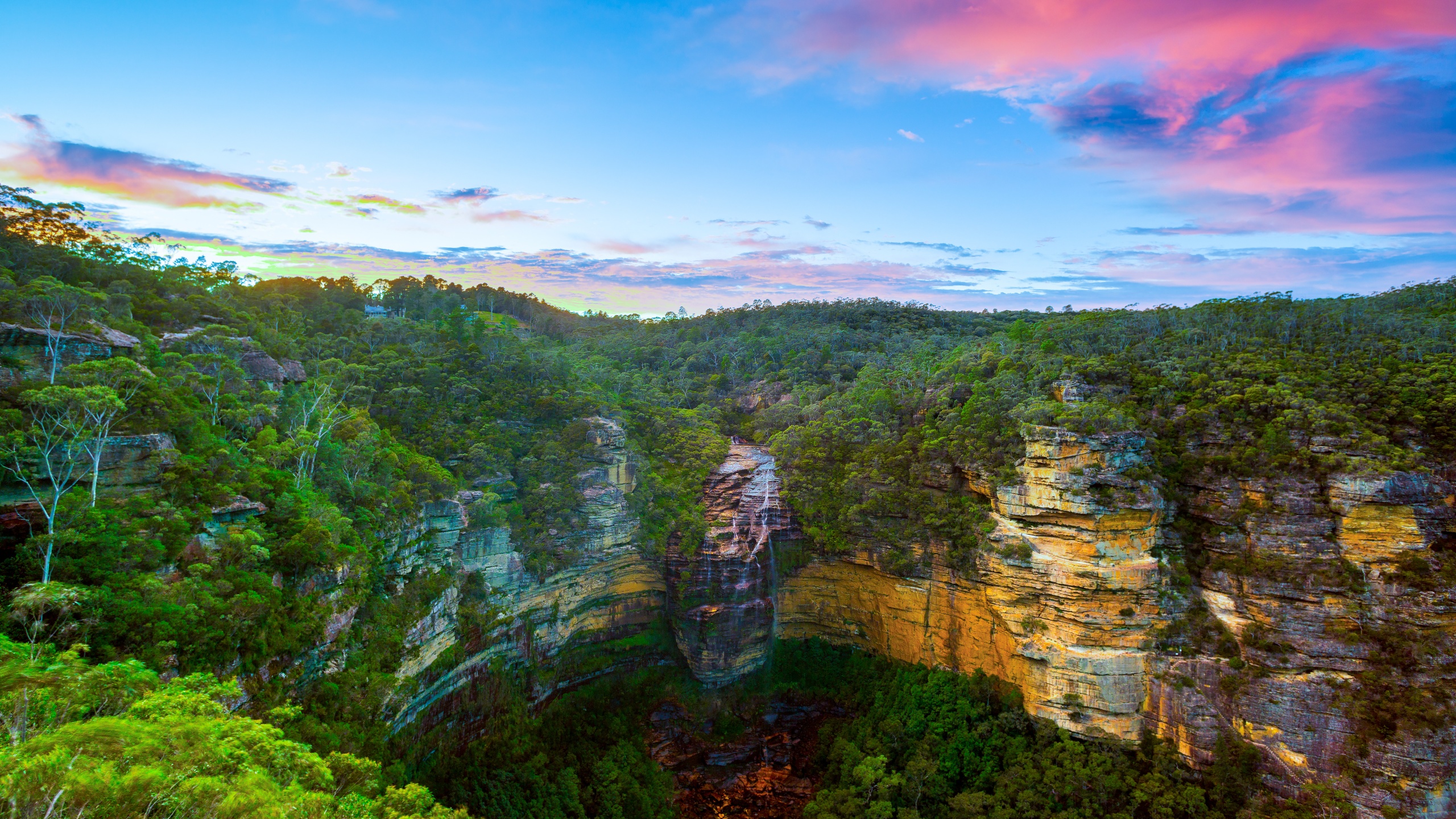 Wentworth Falls Wallpaper 4K, Blue